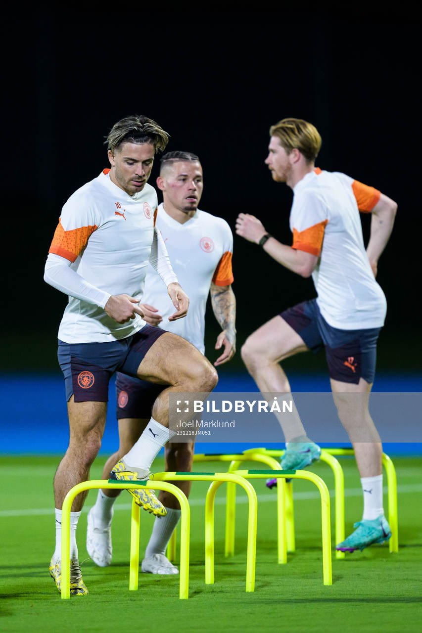 Jack Grealish of Manchester City at a training session