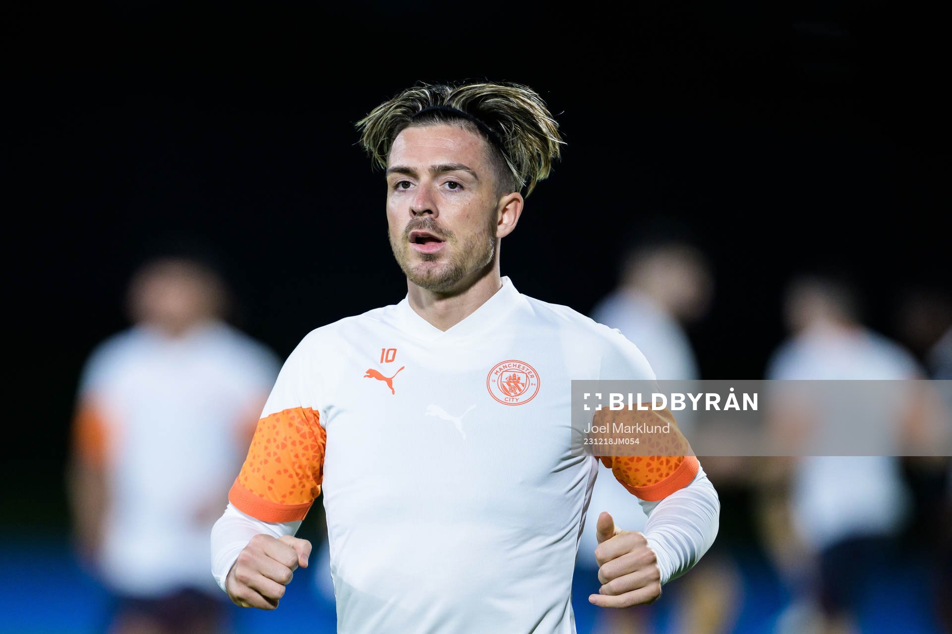 Jack Grealish of Manchester City at a training session