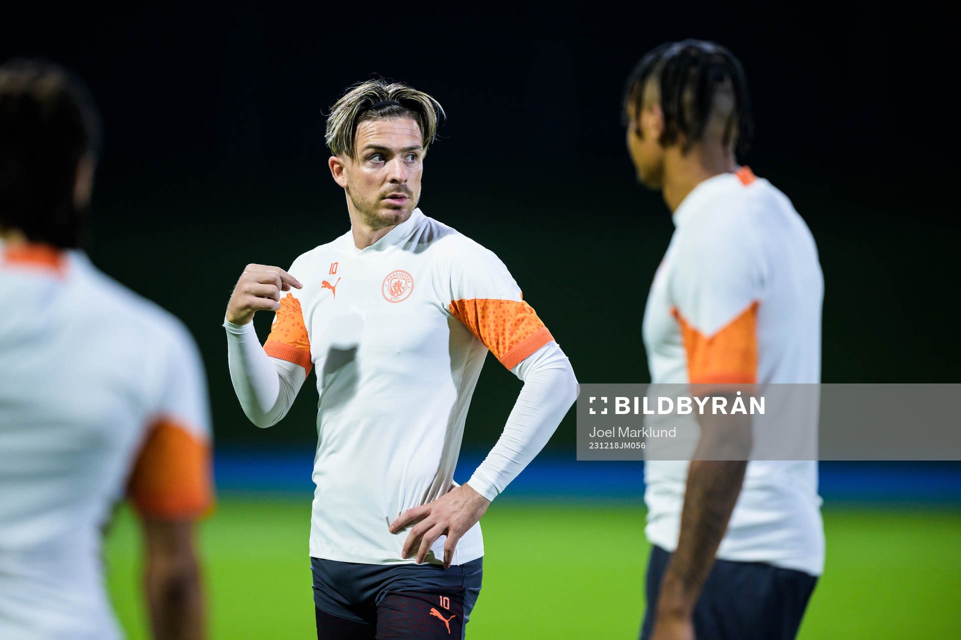 Jack Grealish of Manchester City at a training session