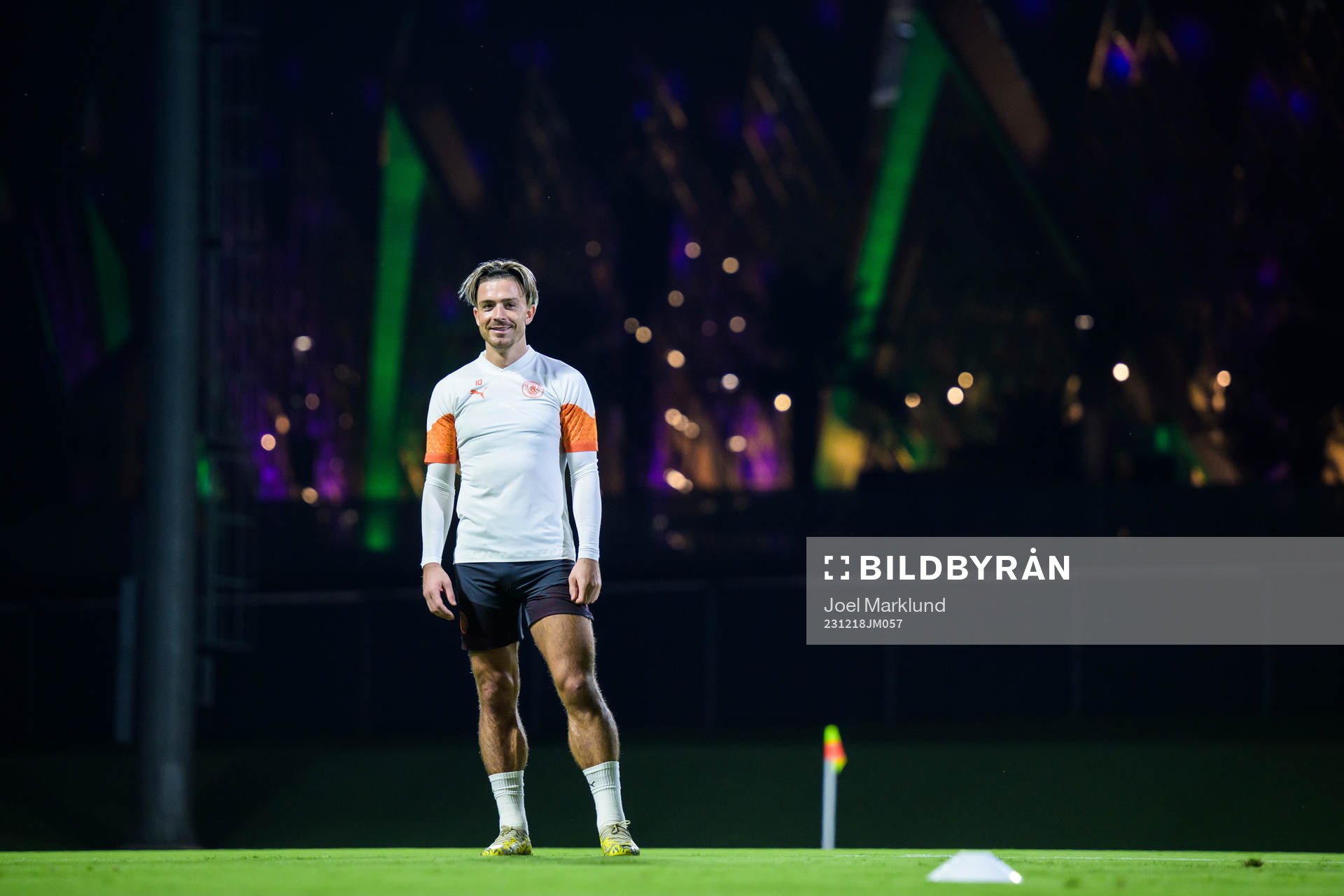 Jack Grealish of Manchester City at a training session