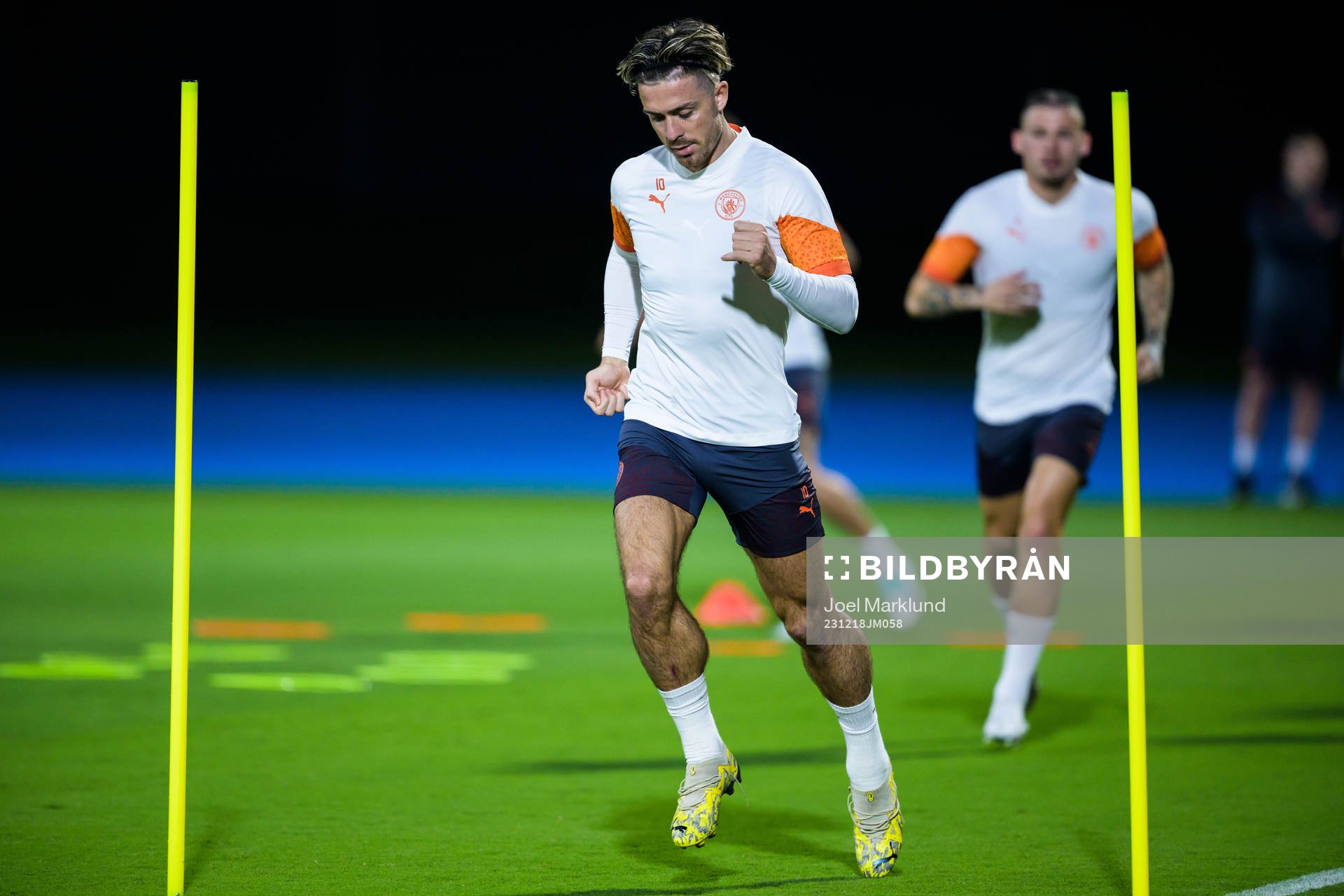 Jack Grealish of Manchester City at a training session