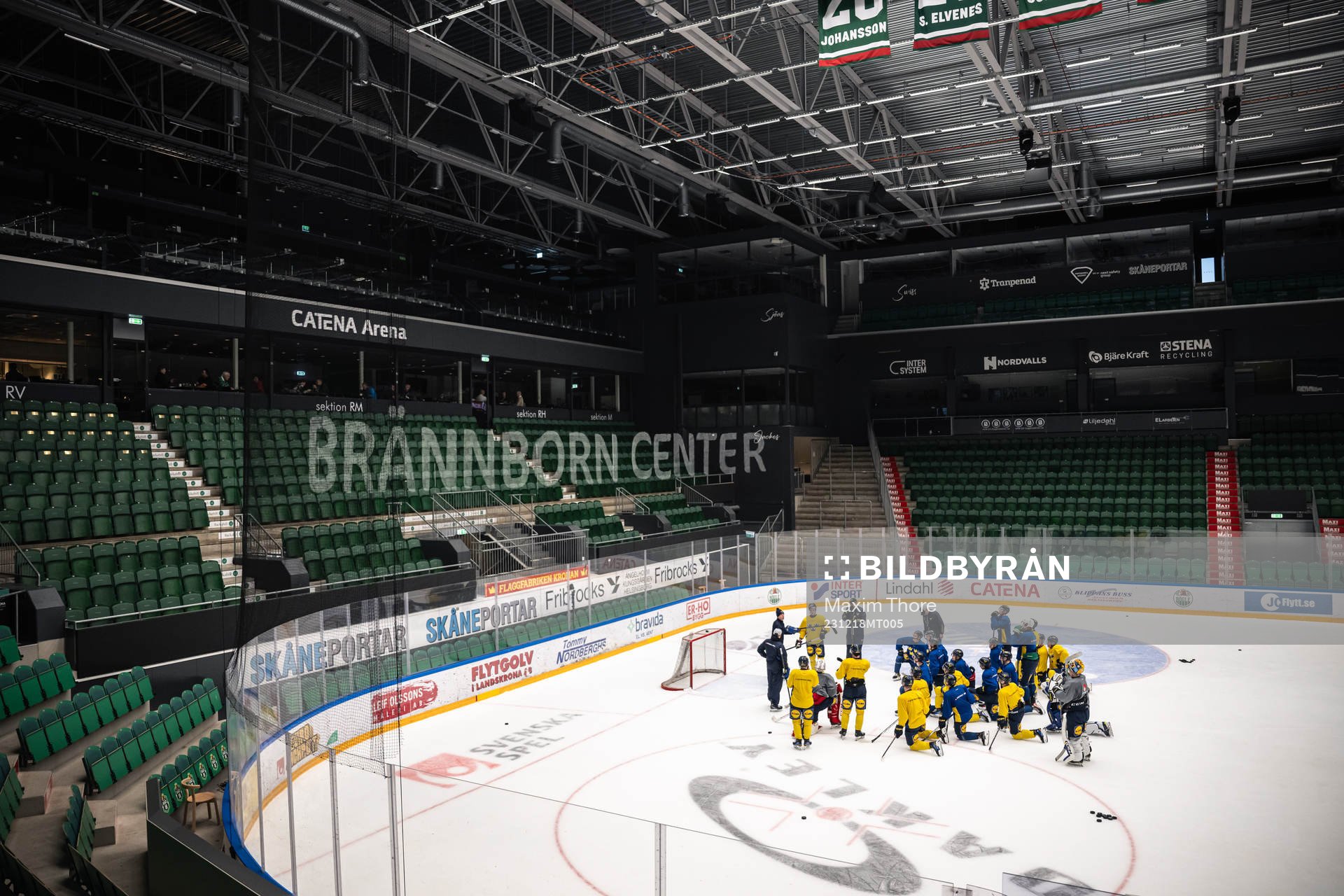 Players of the Swedish under-20 national ice hockey team