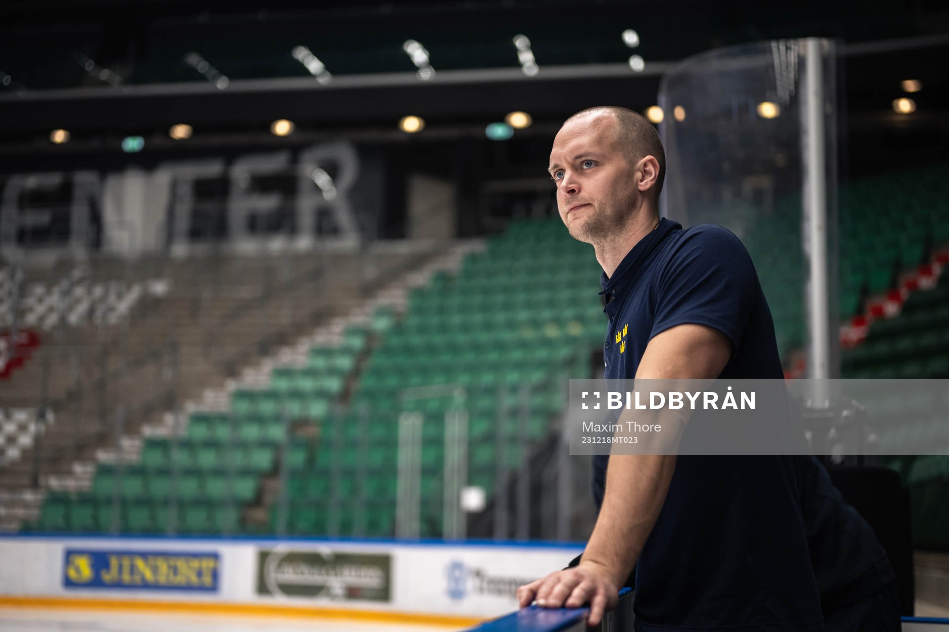 Equipment Manager Jonas Landström of the Swedish under-20