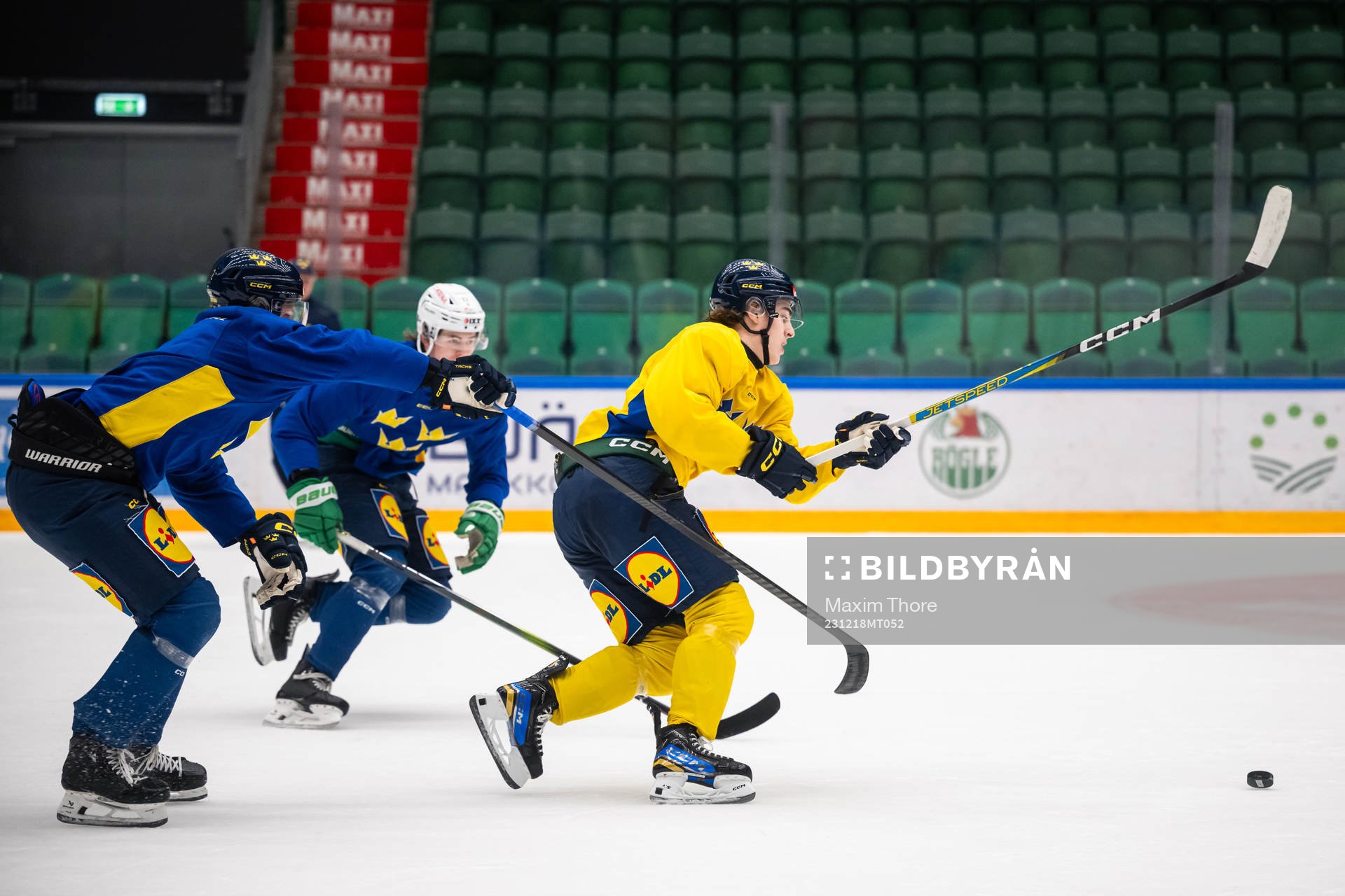 Liam Öhgren of the Swedish under-20 national ice hockey