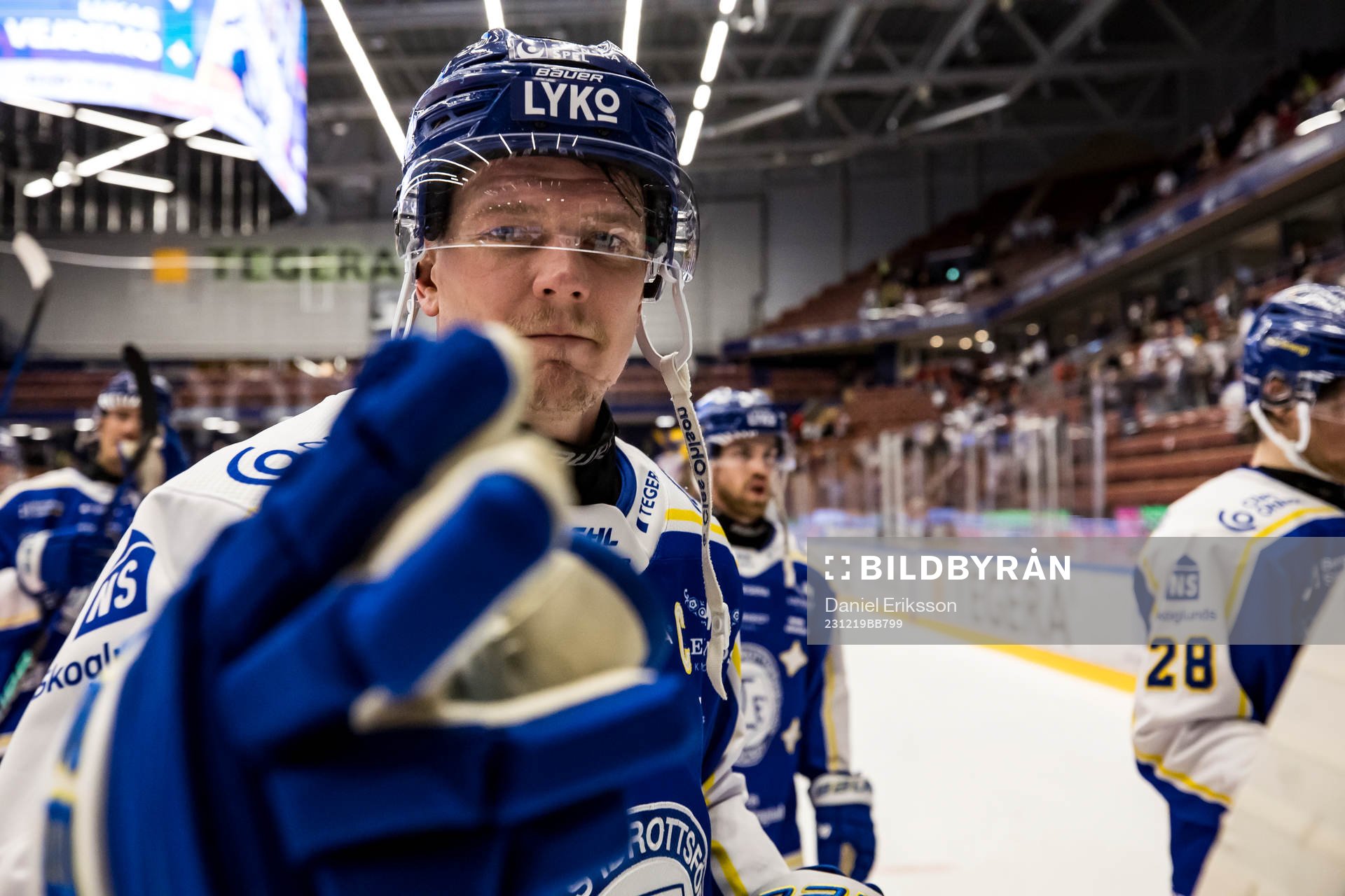 Leksands Patrik Zackrisson jublar