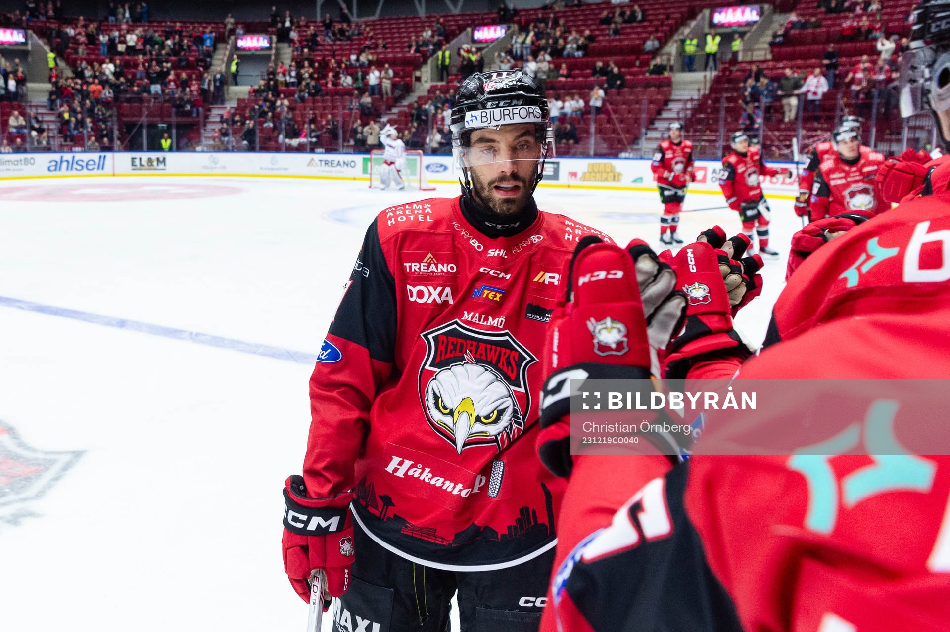 Malmö Redhawks Markus Lauridsen jublar