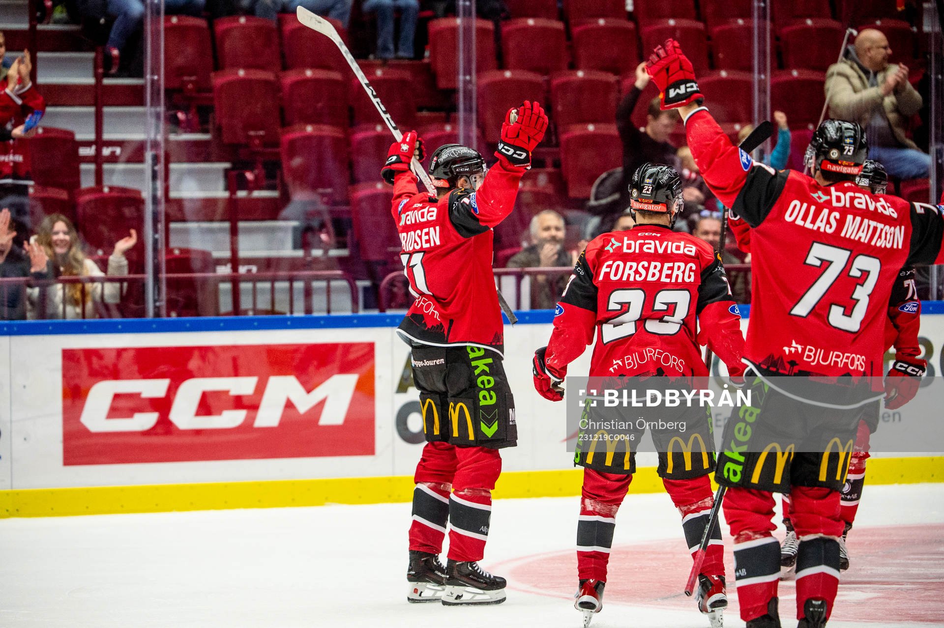 Malmö Redhawks Markus Lauridsen jublar