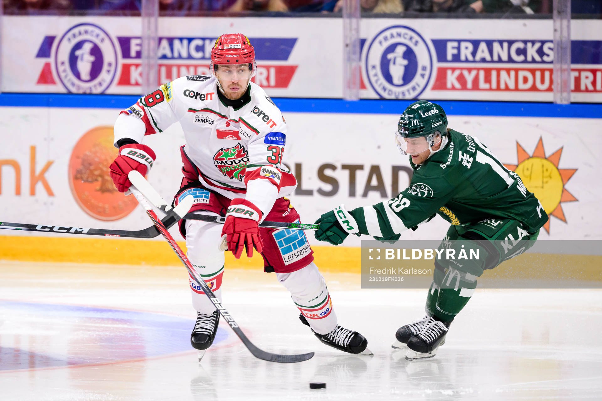 MoDos Johan Södergran och Färjestads Marcus Nilsson