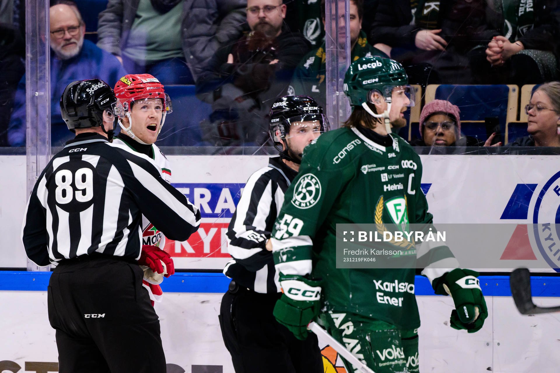 MoDos Mikkel Aagaard och Färjestads Linus Johansson