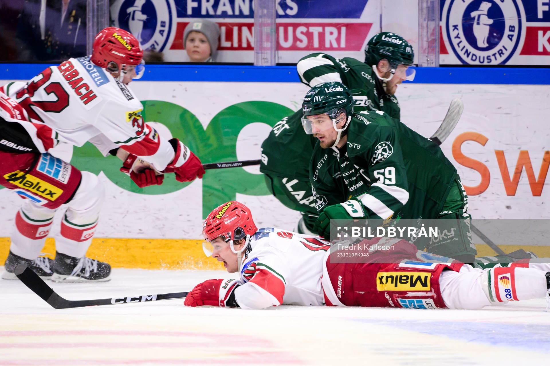 MoDos Sampo Ranta och Färjestads Linus Johansson