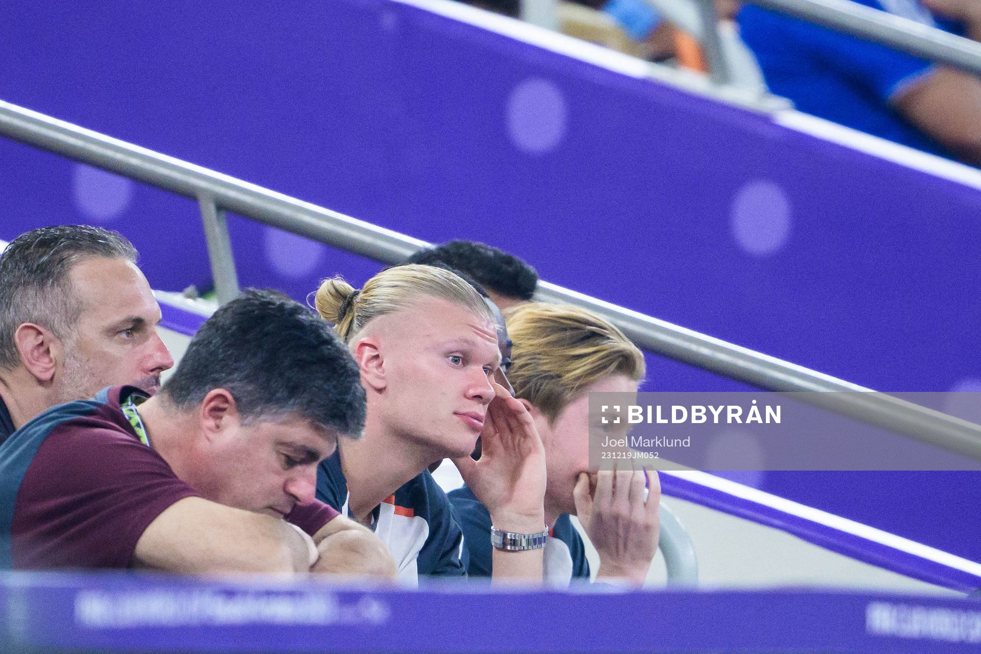 Erling Braut Haaland of Manchester City in the stands