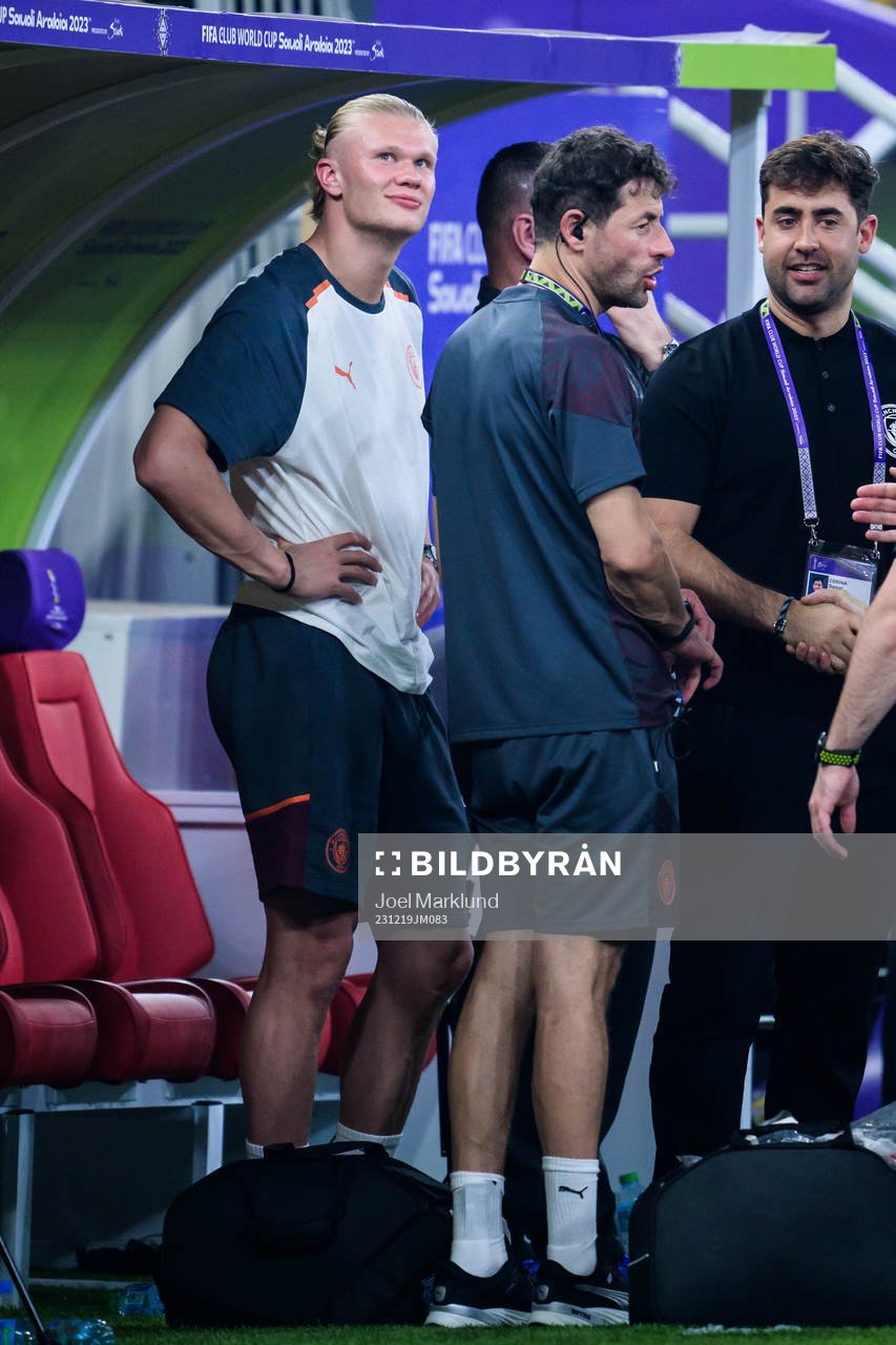 Erling Braut Haaland of Manchester City after the FIFA Club World Cup semifinal match between Urawa Reds and Manchester City on December 19, 2023 in Jeddah.