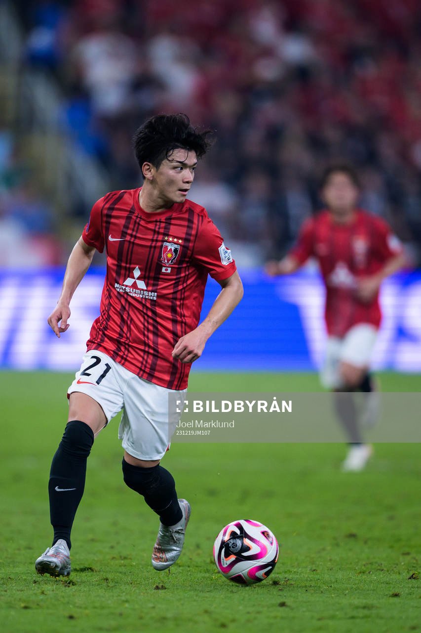 Tomoaki Okubo of Urawa Reds during the FIFA Club World Cup semifinal match between Urawa Reds and Manchester City on December 19, 2023 in Jeddah.