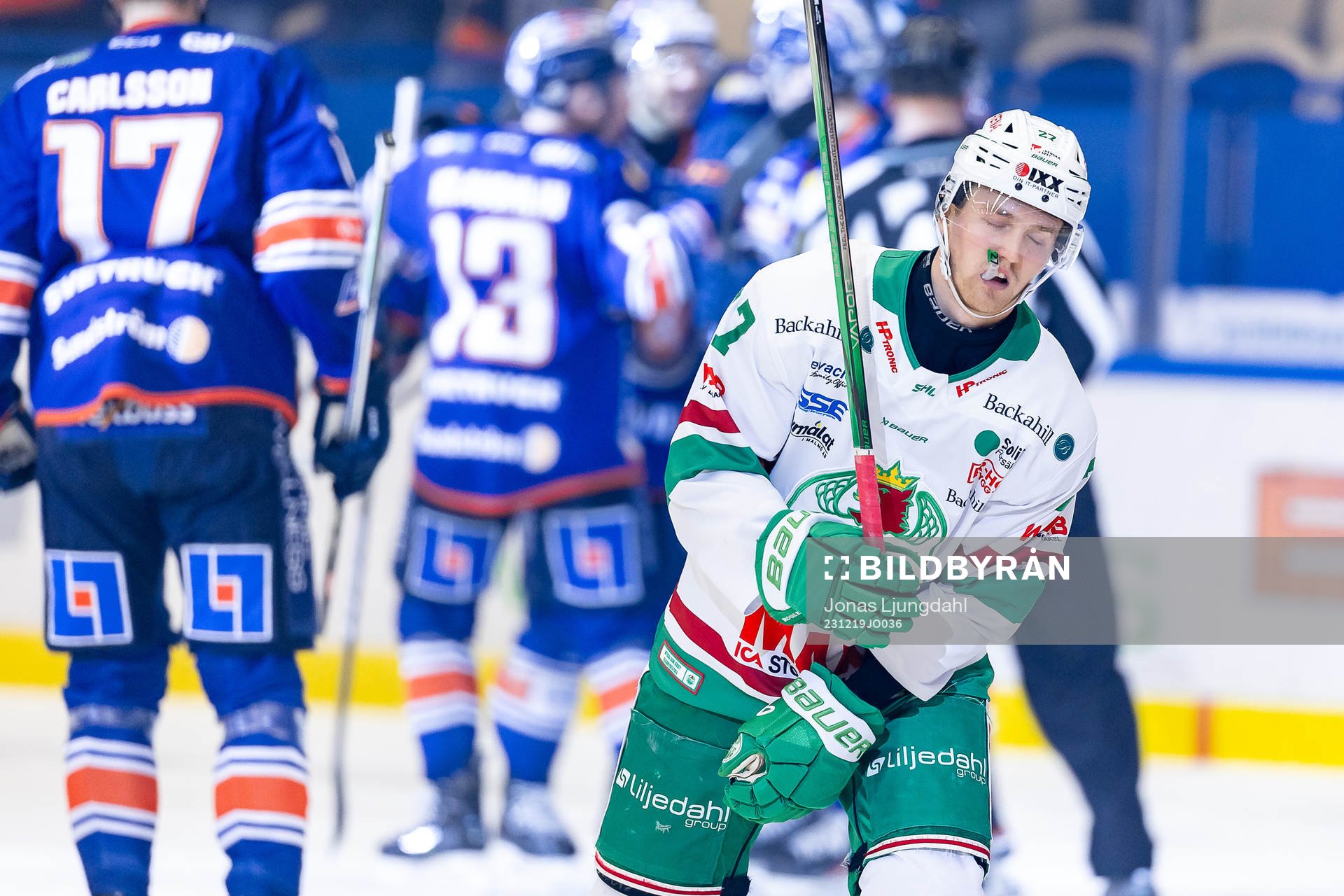 under ishockeymatchen i SHL mellan Växjö och Rögle