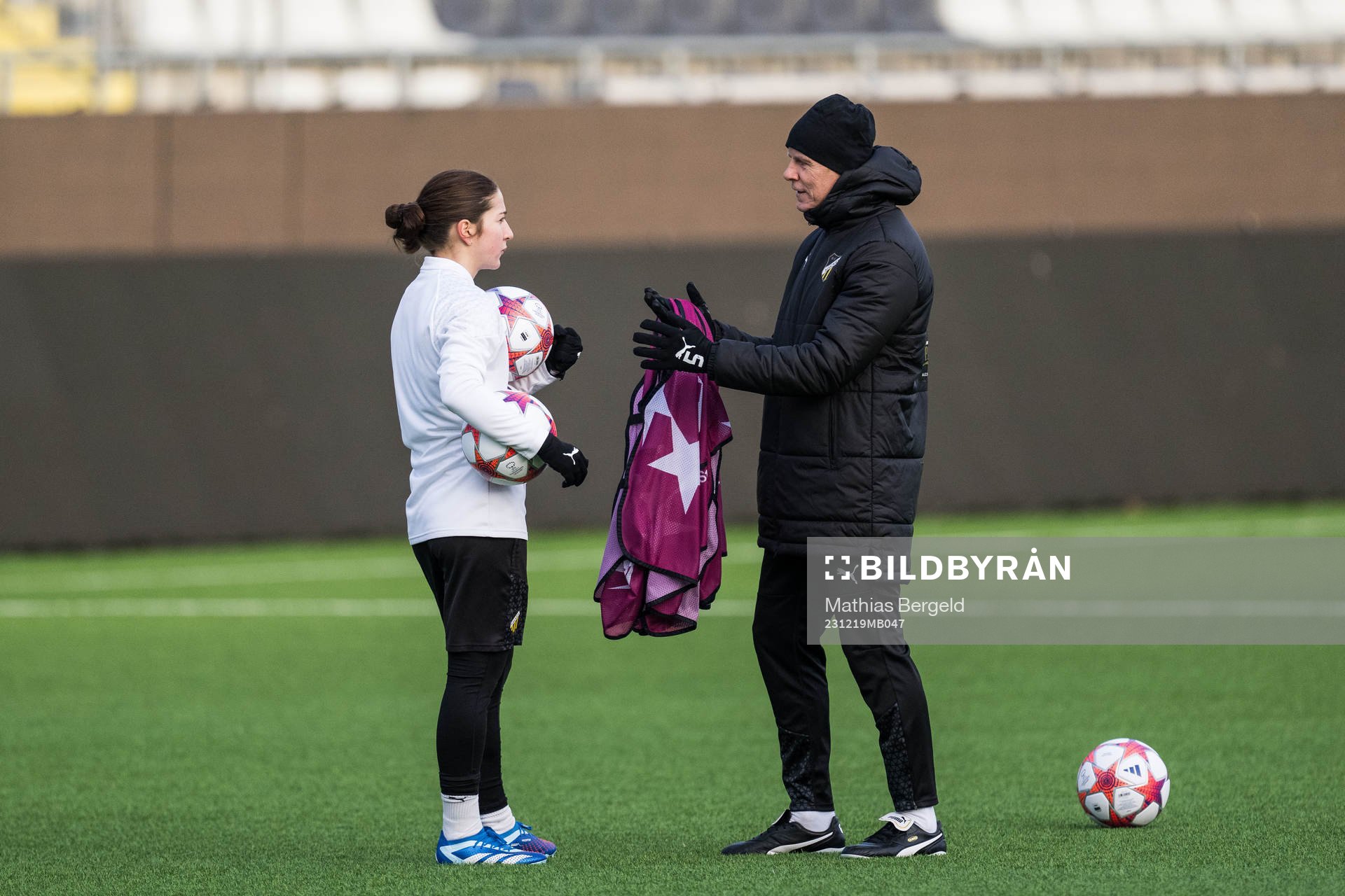 Ruby Grant of Häcken and Roland Nilsson