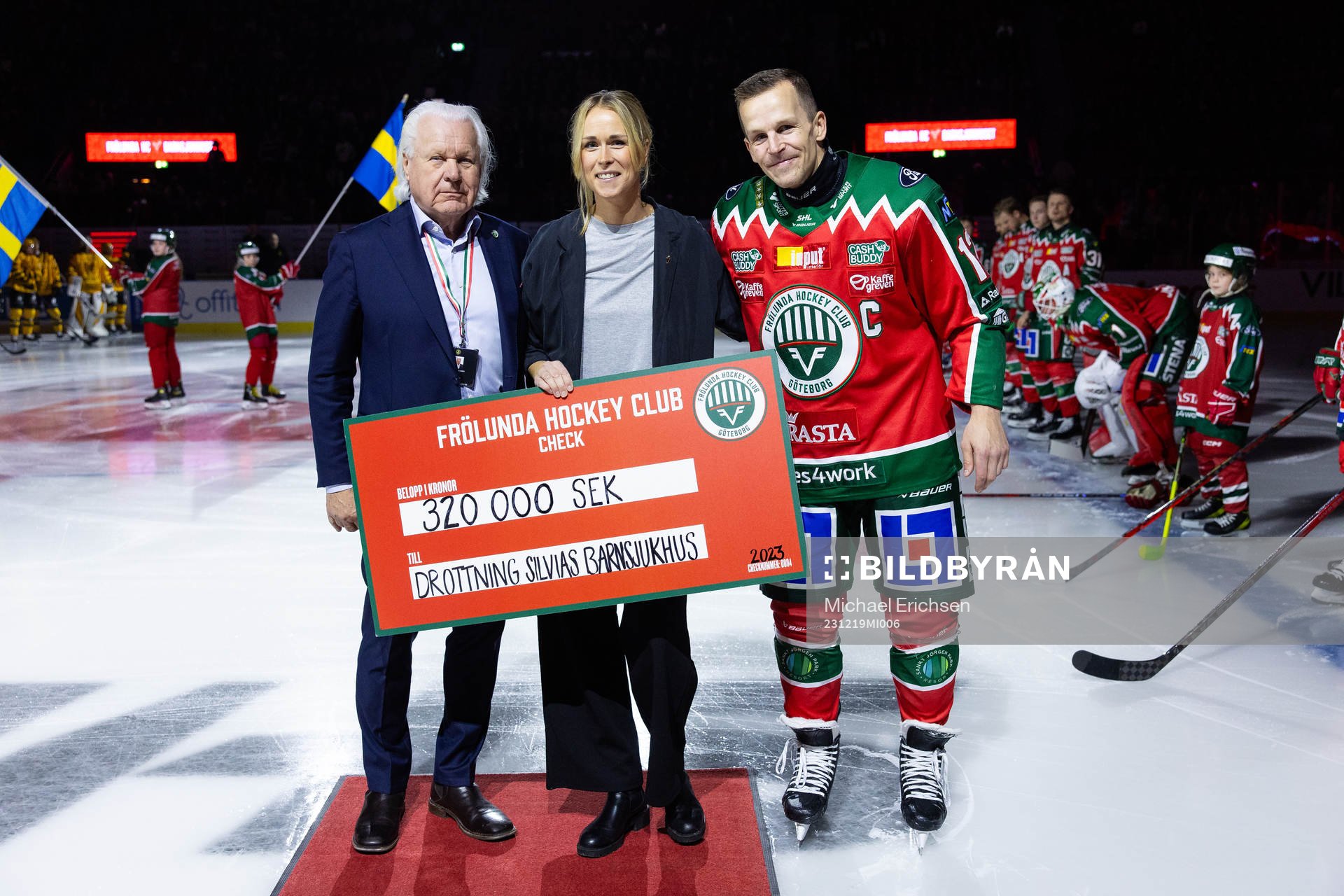 Frölundas ordförande Mats Grauers och lagkapten Max