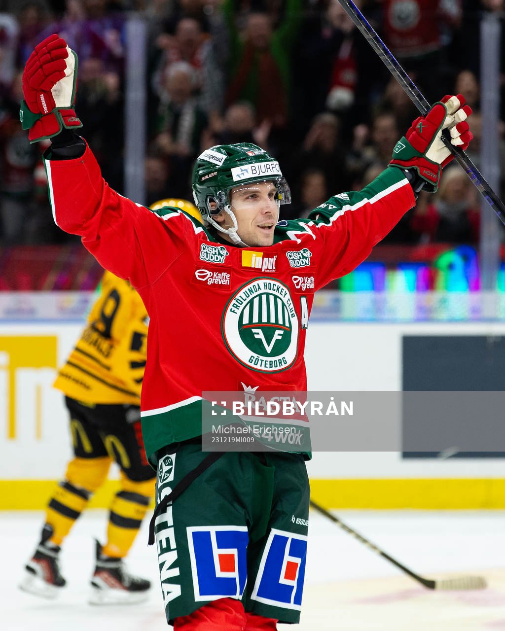 Frölundas Henrik Tömmernes jublar