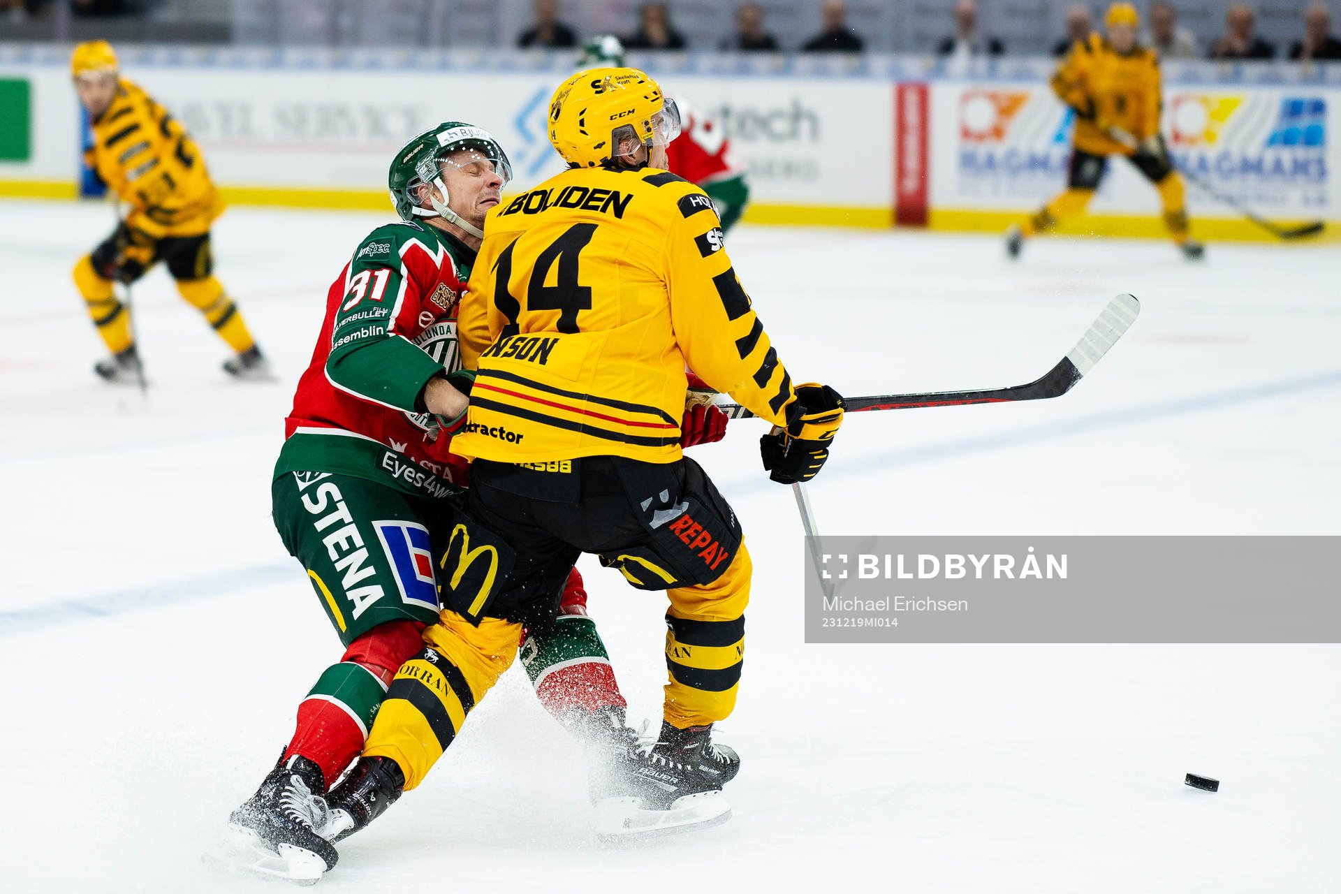 Frölundas Nicklas Lasu och Skellefteås Andreas Johnson