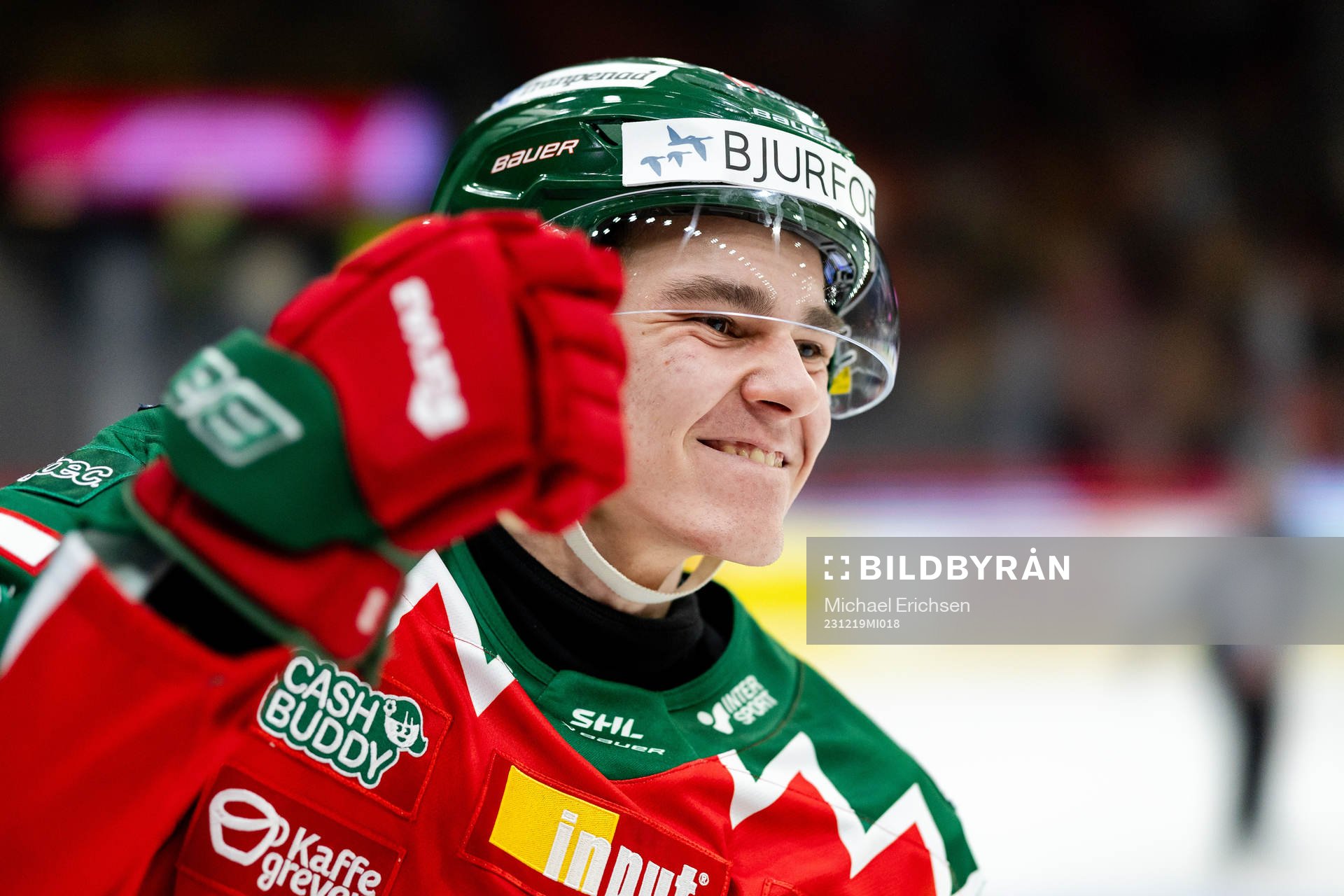 Frölundas Pontus Johansson jublar