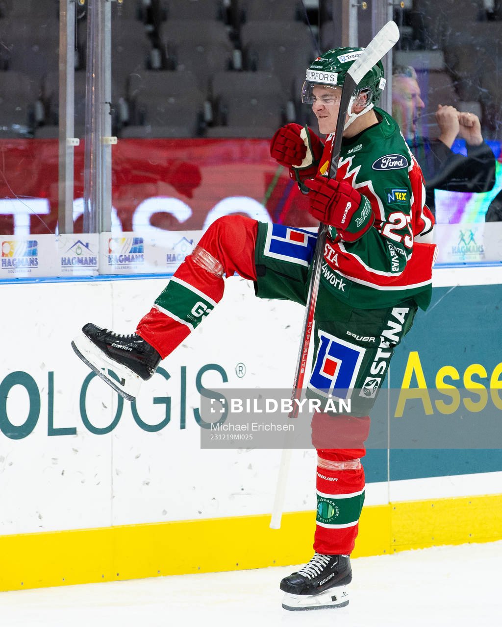 Frölundas Pontus Johansson jublar