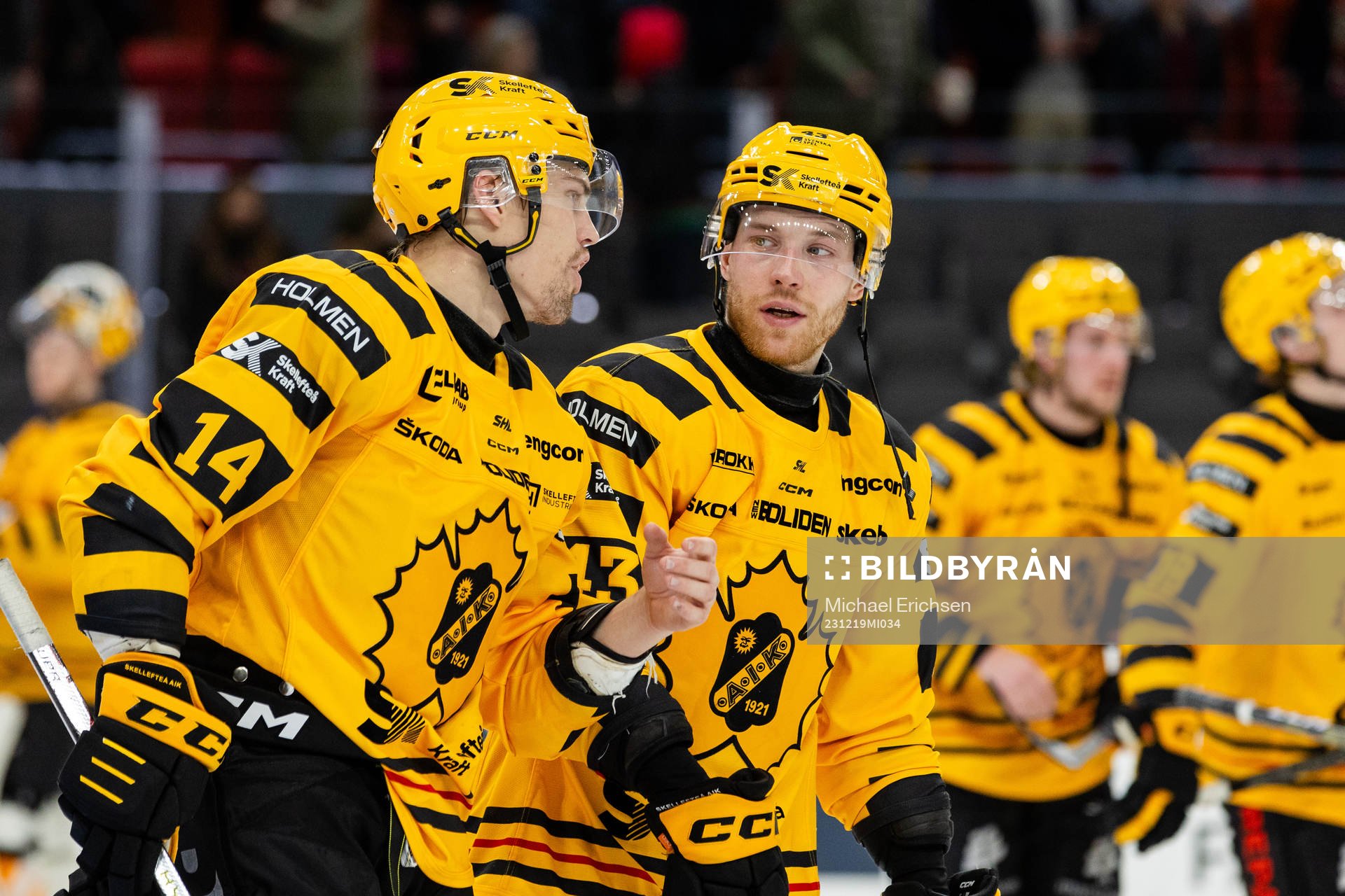 Skellefteås Andreas Johnson och Filip Sandberg