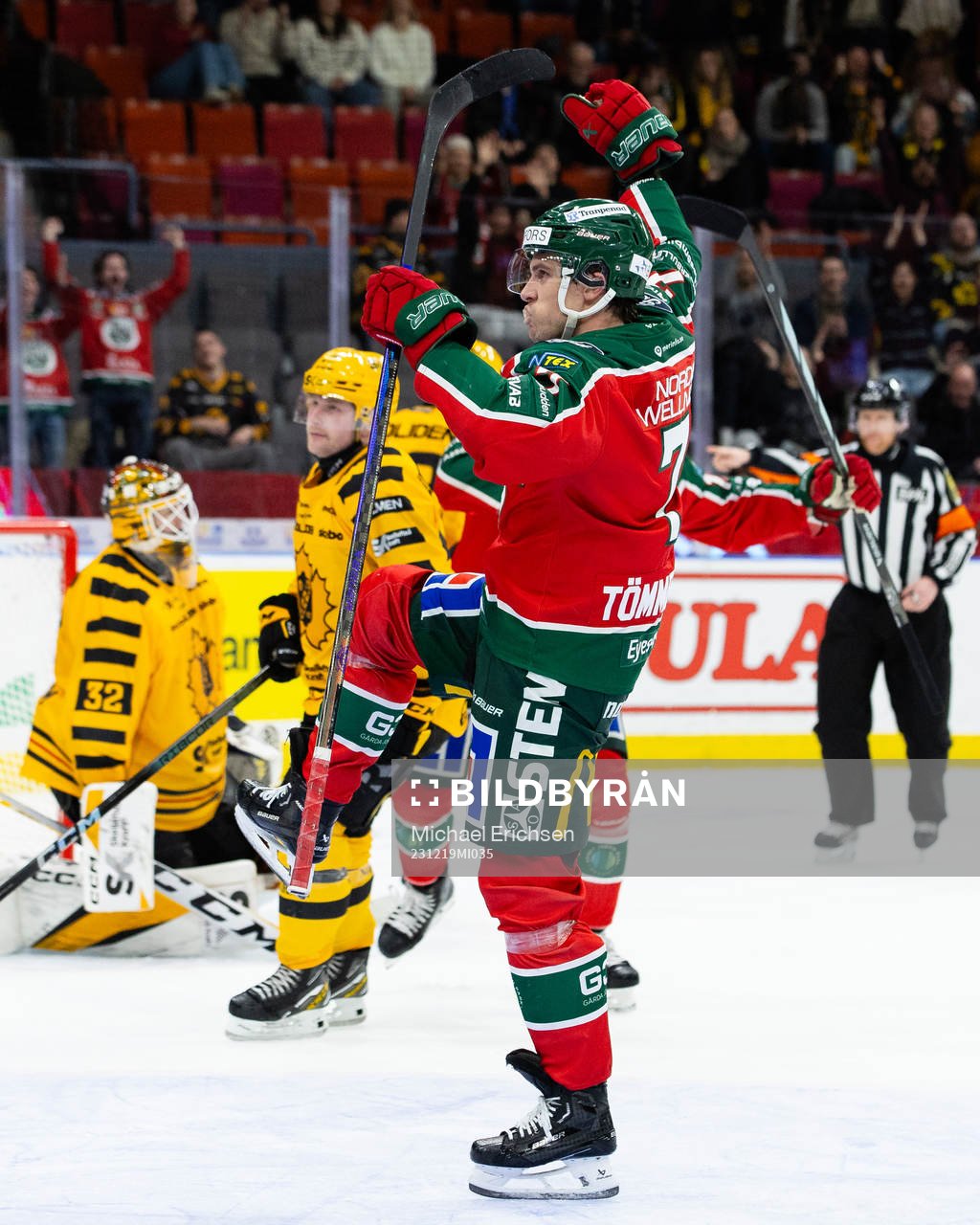 Frölundas Henrik Tömmernes jublar