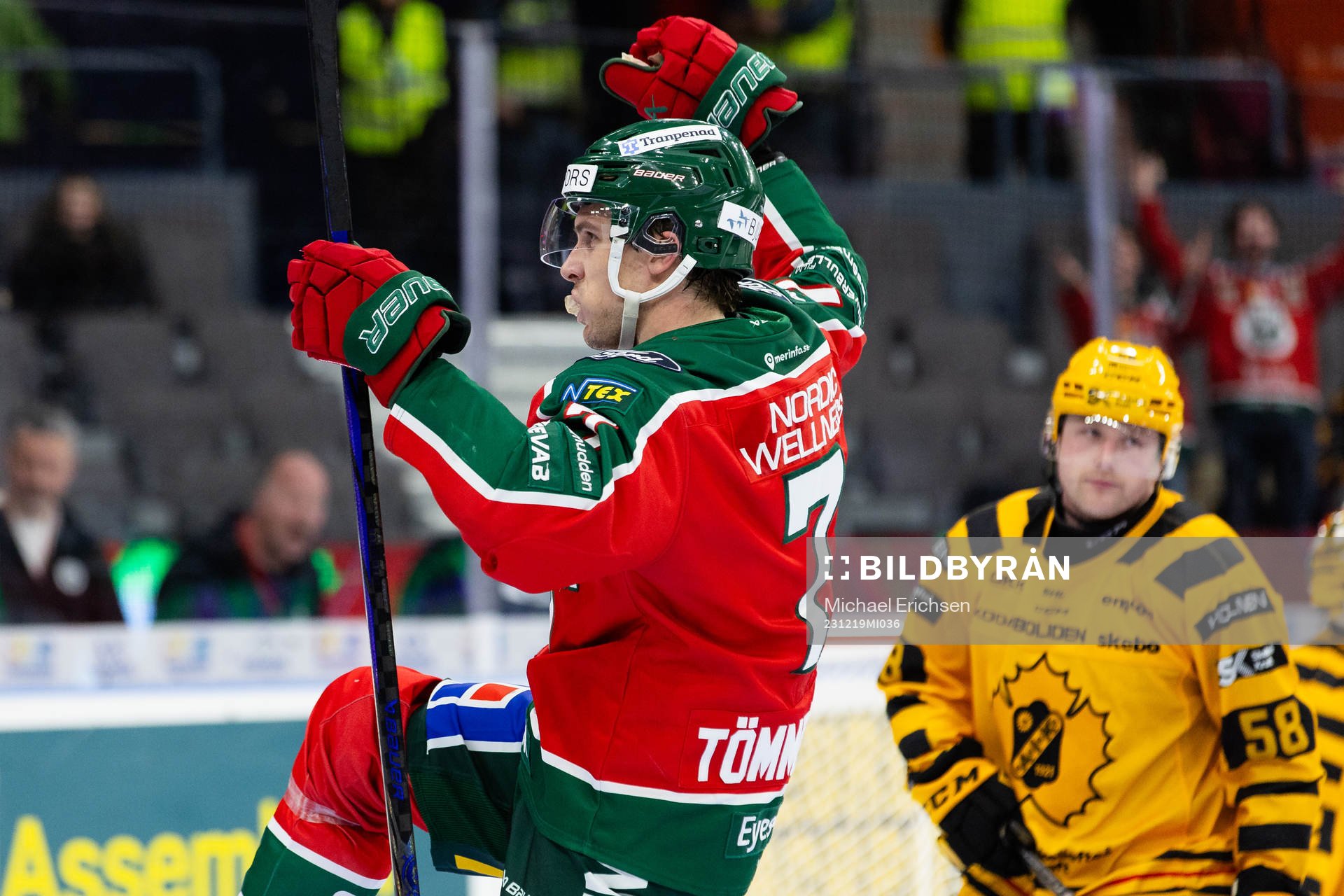 Frölundas Henrik Tömmernes jublar