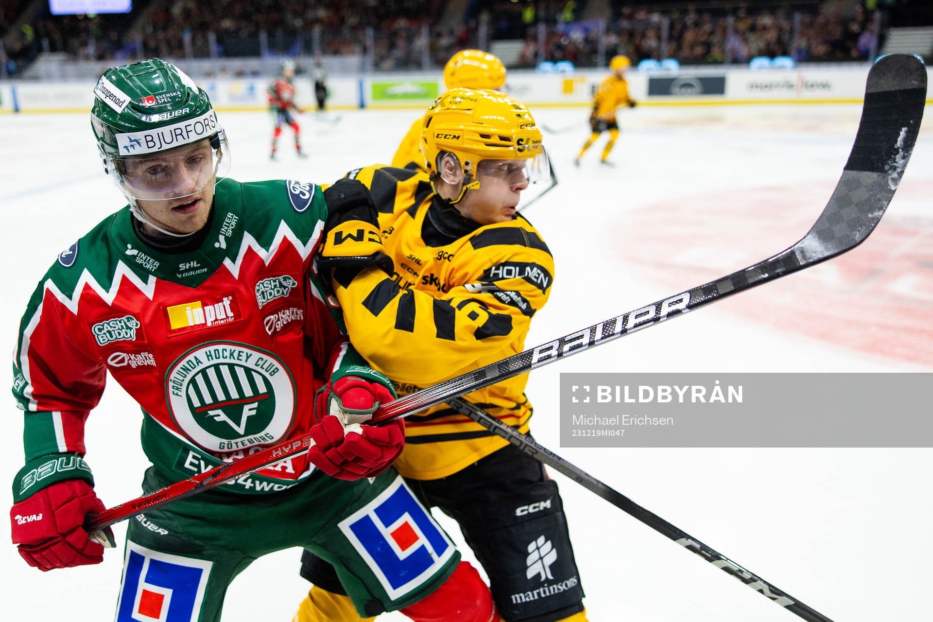 Frölundas Linus Högberg och Skellefteås Linus Lindström