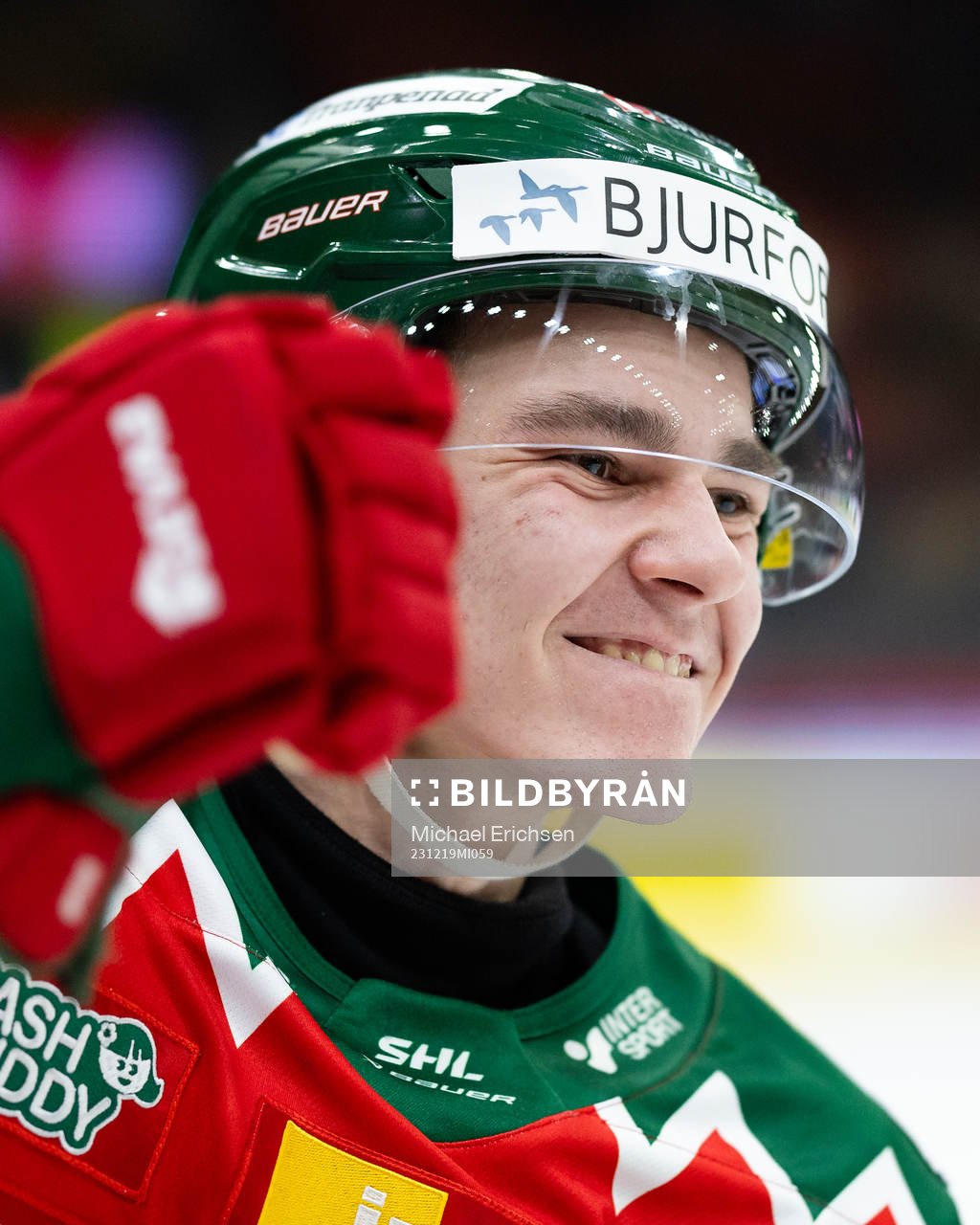 Frölundas Pontus Johansson jublar