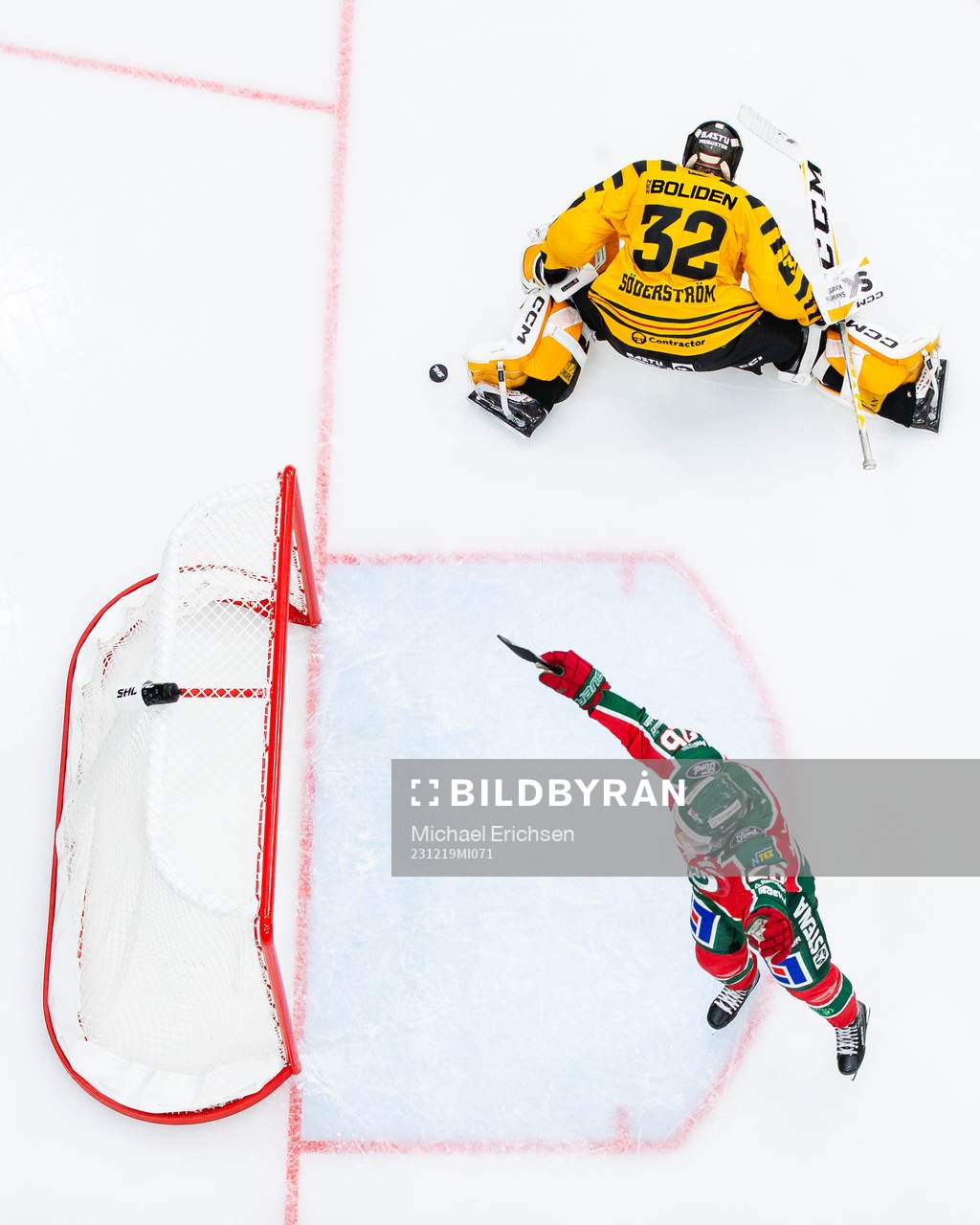 Frölundas Isac Heens jublar