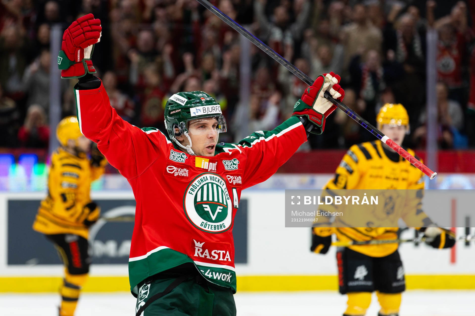 Frölundas Henrik Tömmernes jublar