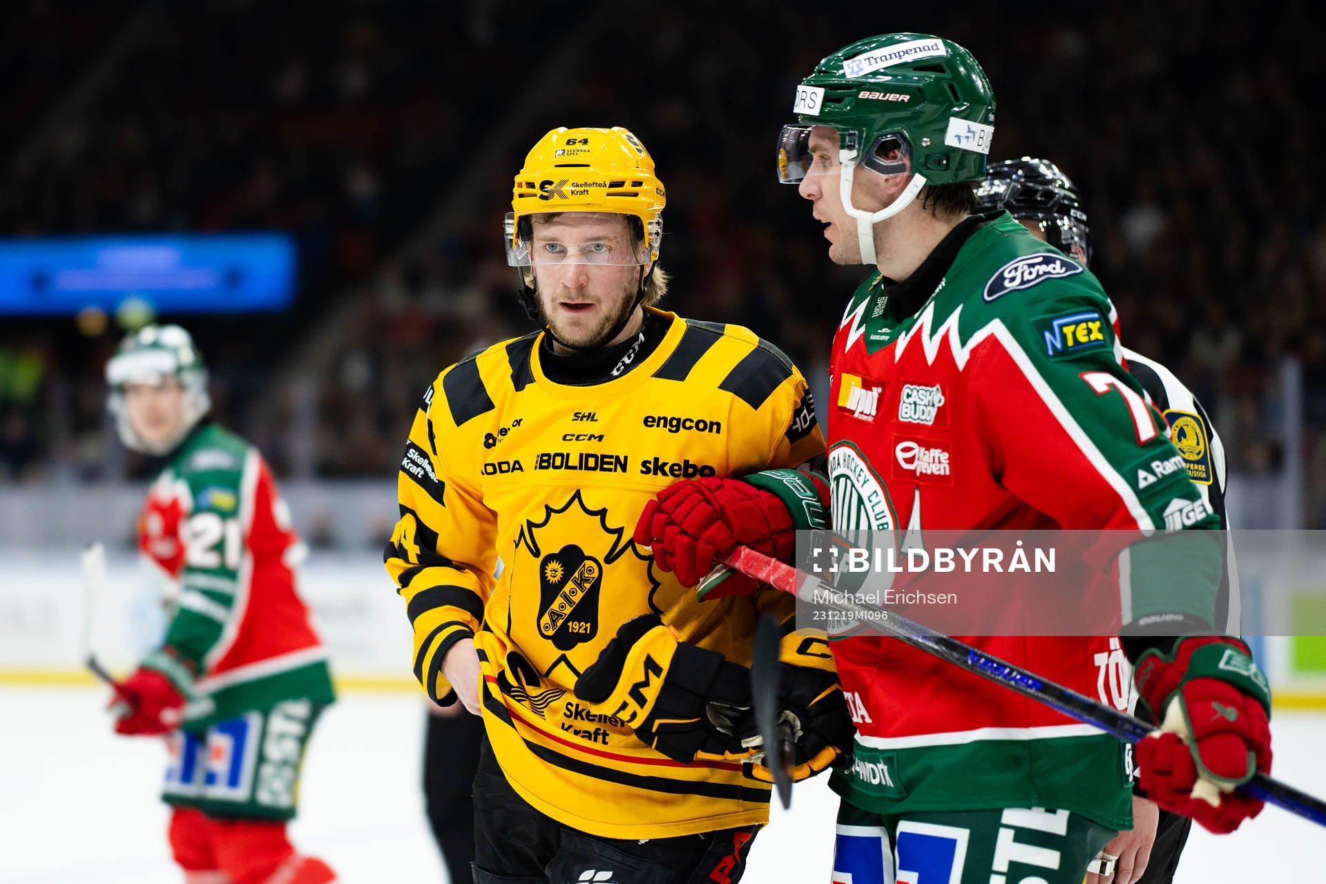 Skellefteås Jonathan Pudas och Frölundas Henrik Tömmernes