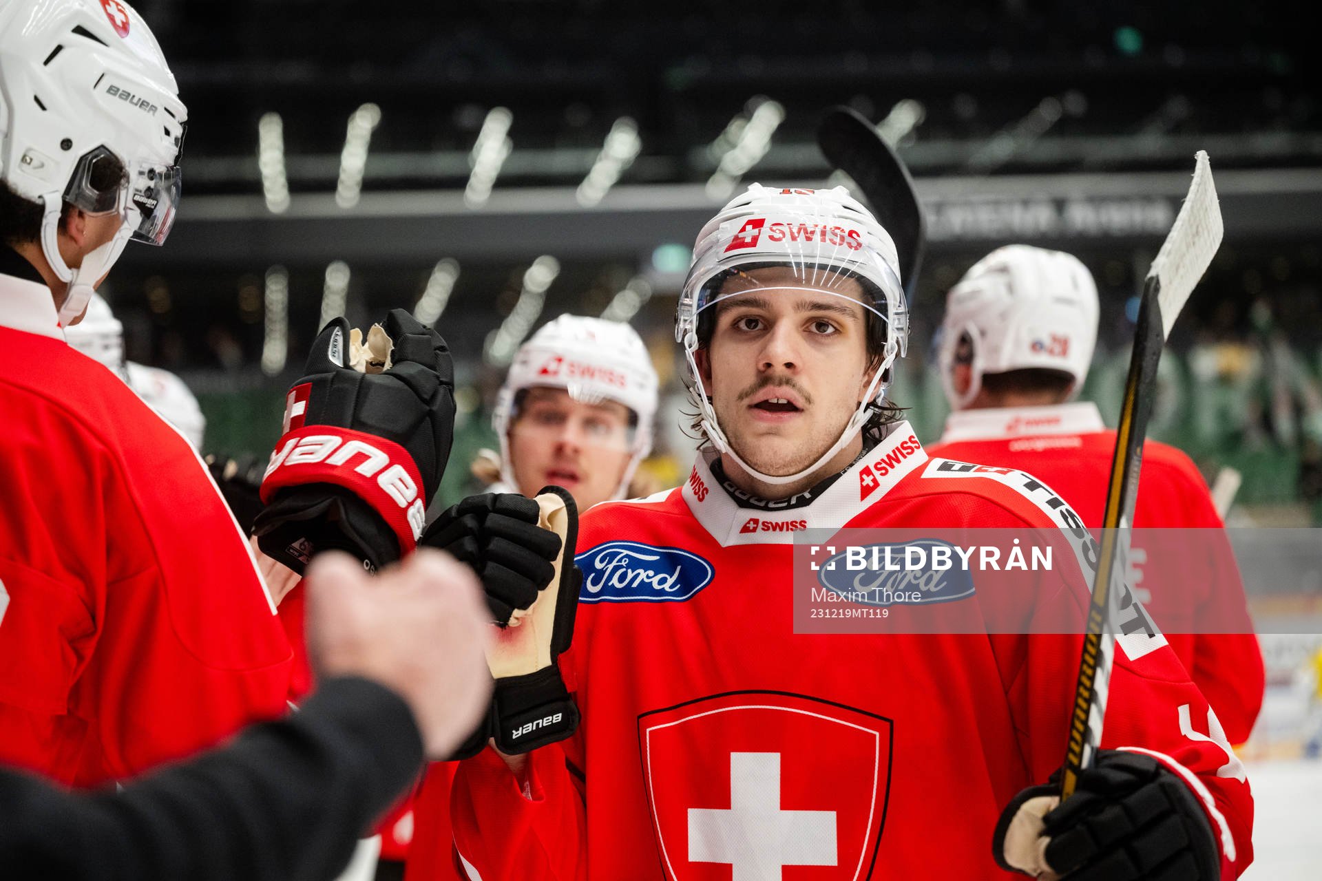 Julien Rod of Switzerland celebrates the 3-1 goal