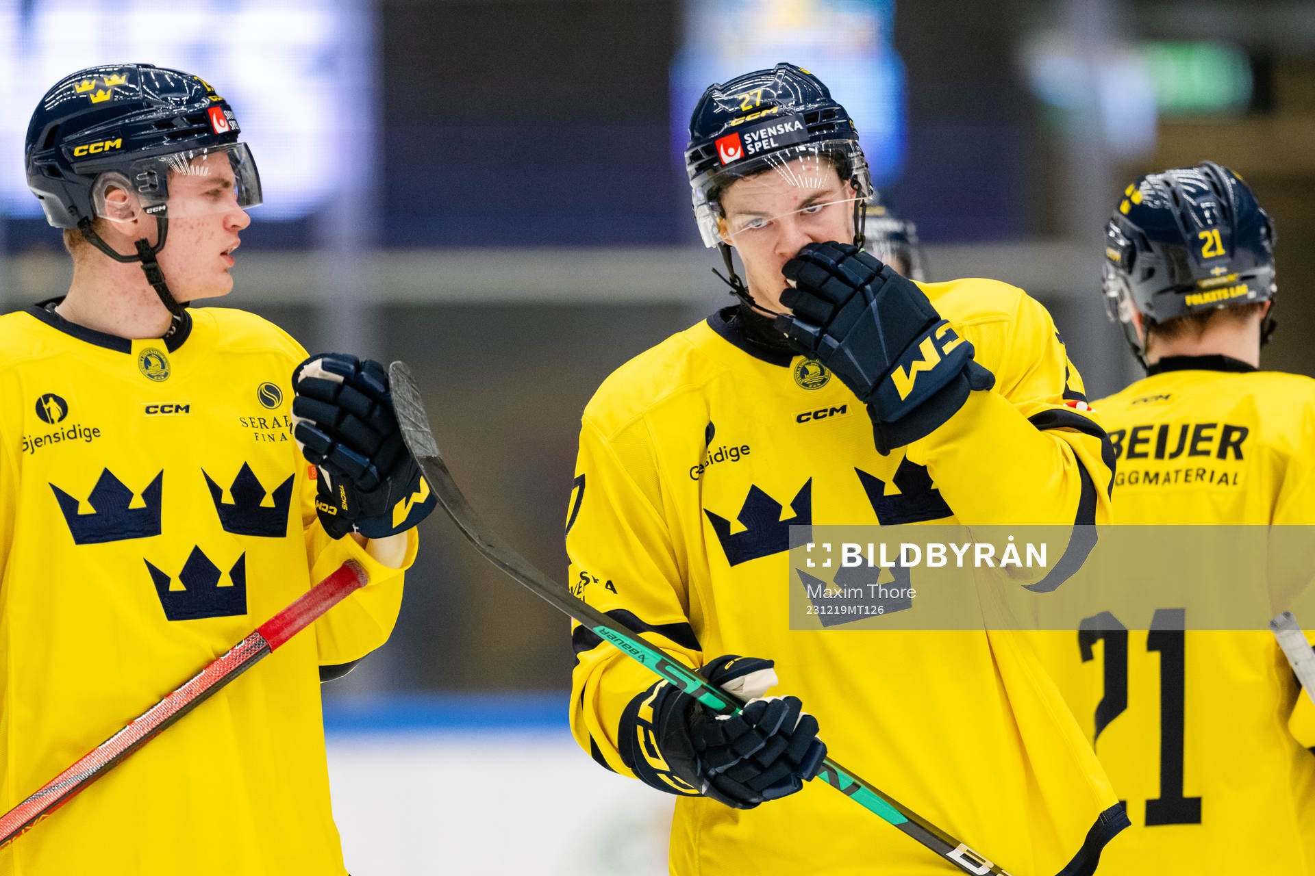Oskar Pettersson of Sweden looks dejected