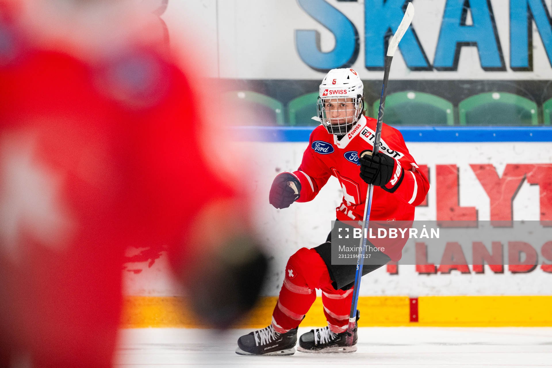 Jamiro Reber of Switzerland celebrates the 3-2 goal