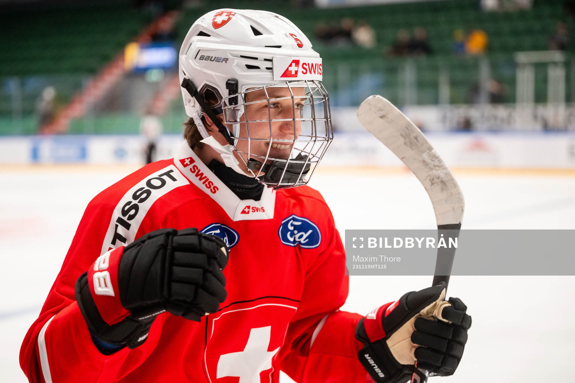 Jamiro Reber of Switzerland celebrates the 3-2 goal