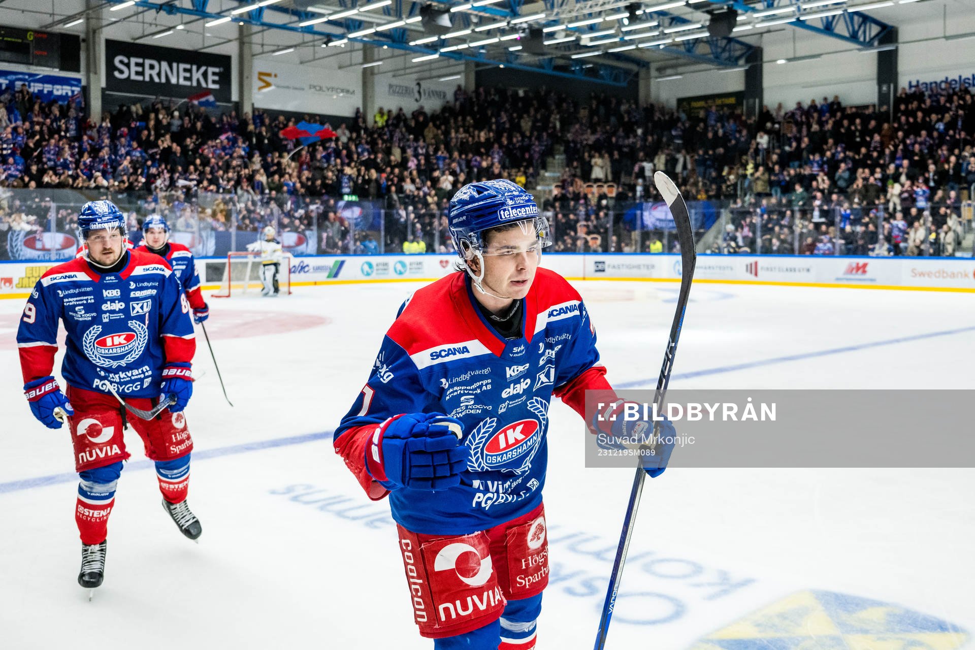 Oskarshamns Viktor Lodin jublar