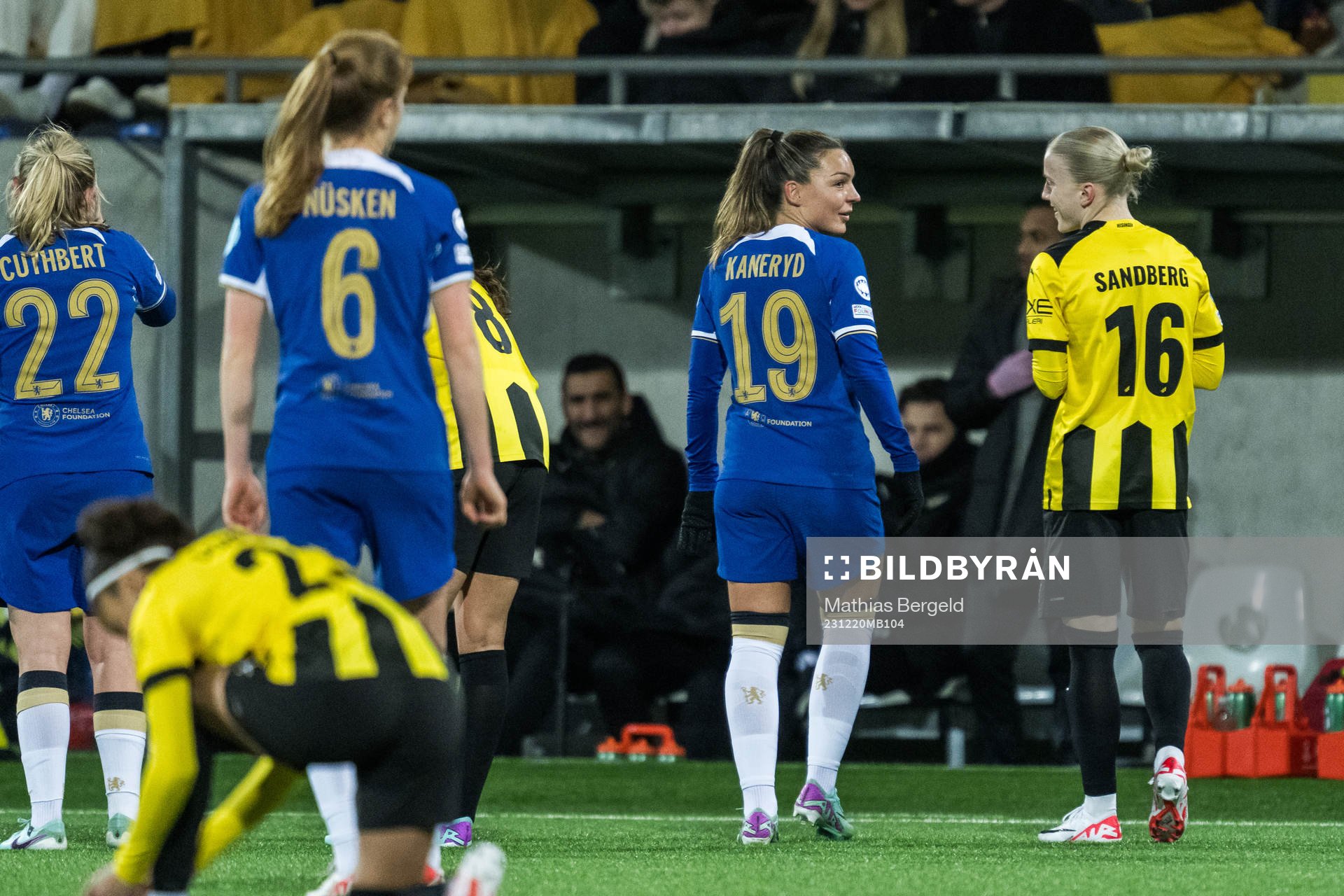 Johanna Rytting Kaneryd of Chelsea and Anna Sandberg of