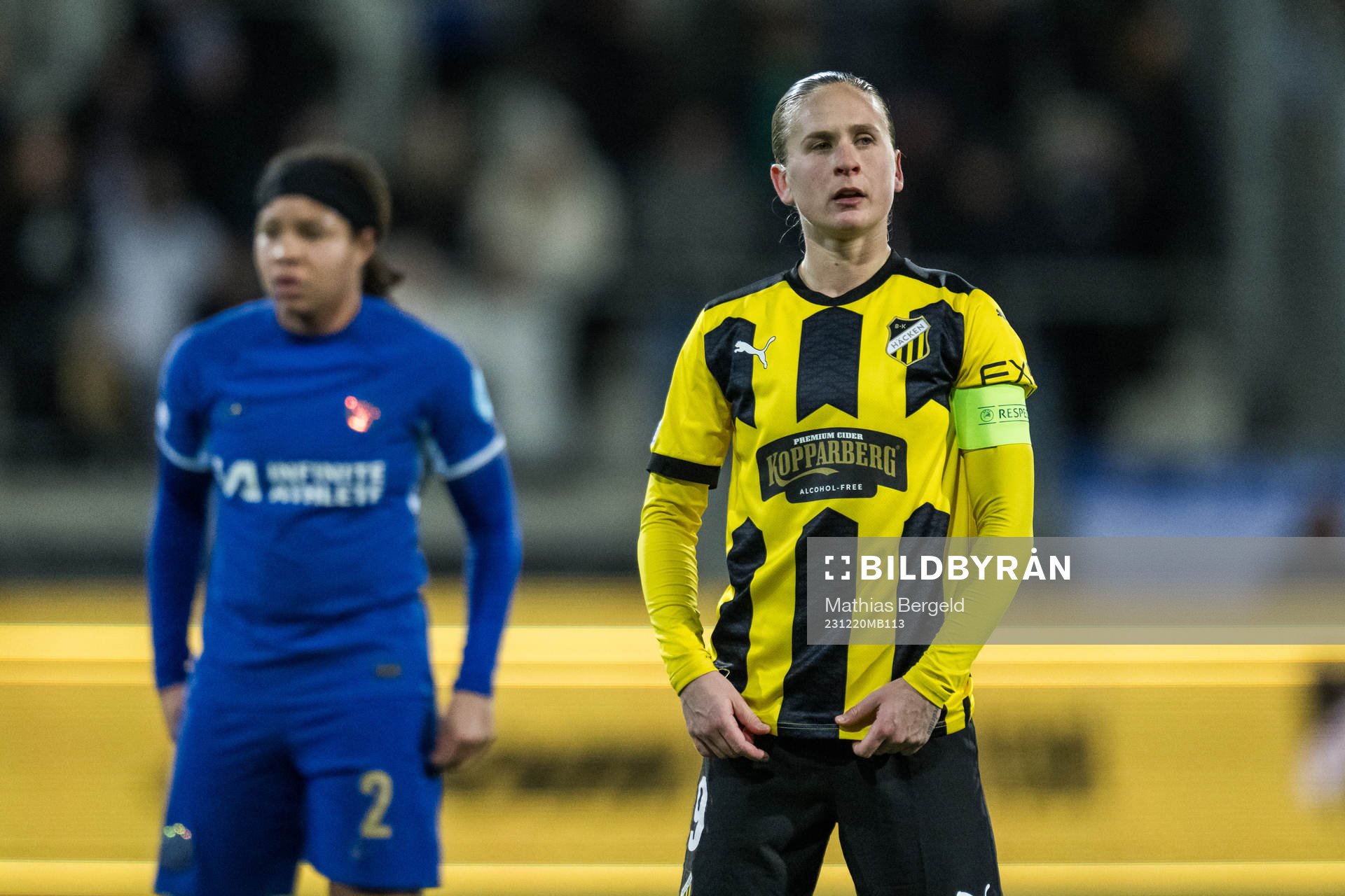 Filippa Curmark of Häcken looks dejected