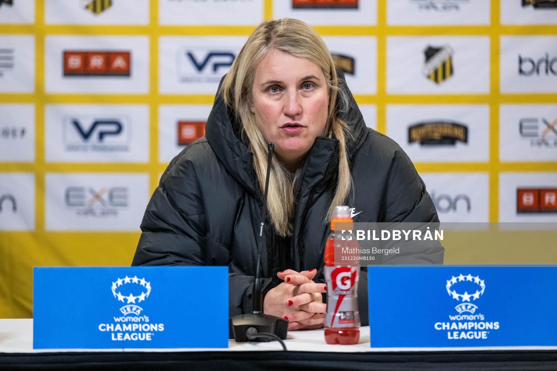 Head coach Emma Hayes at the press conference