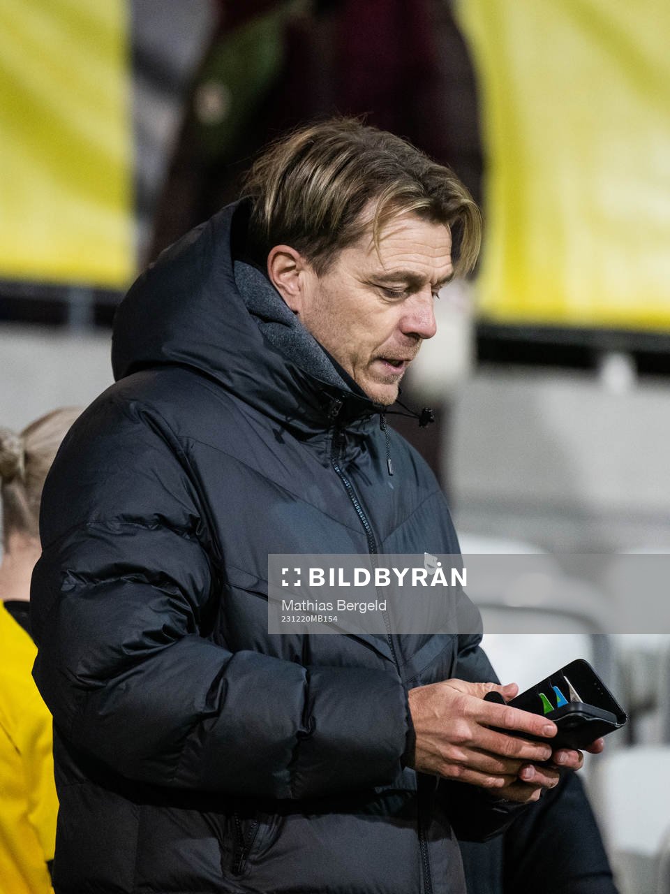 Tony Gustavsson head coach of Australia after the UEFA Women's Champions League football match between Häcken and Chelsea on December 20, 2023 in Gothenburg.