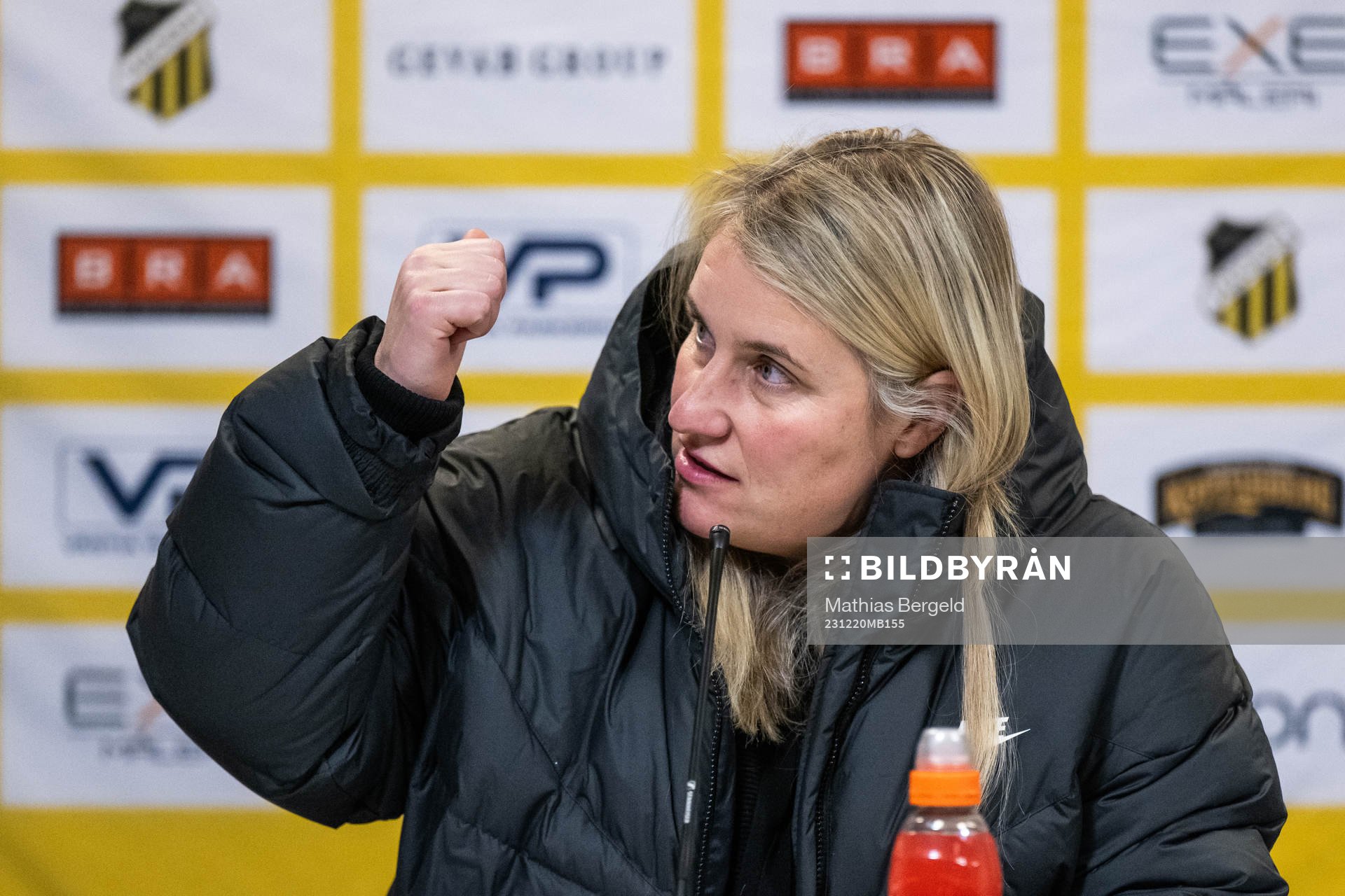 Head coach Emma Hayes at the press conference