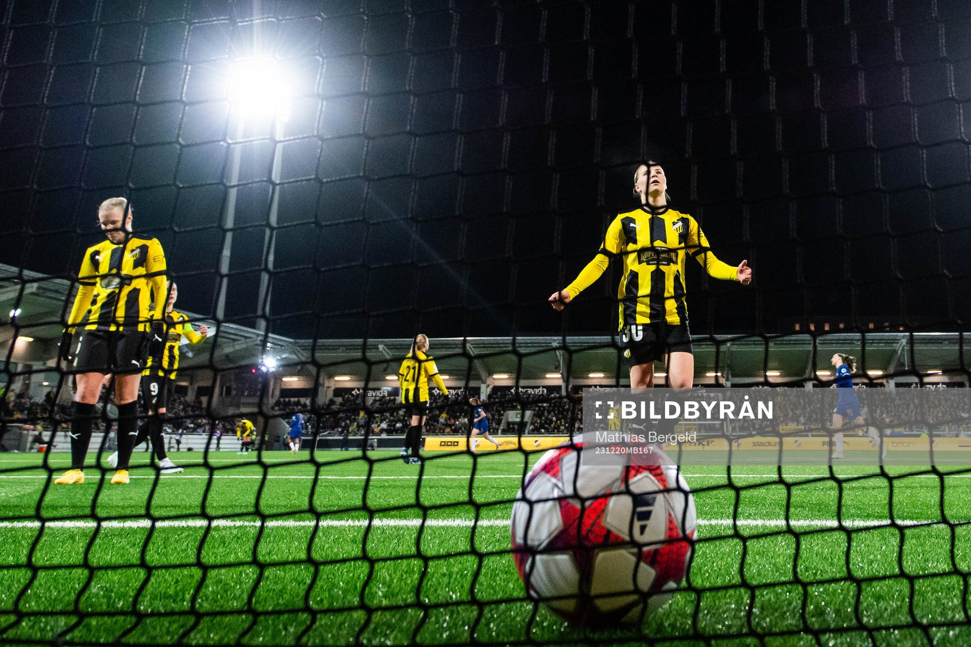 Katariina Kosola of Häcken looks dejected