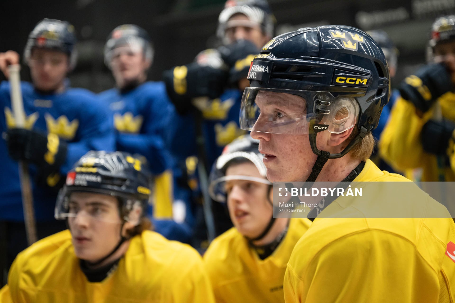 Filip Bystedt of Sweden of the Swedish under-20 national