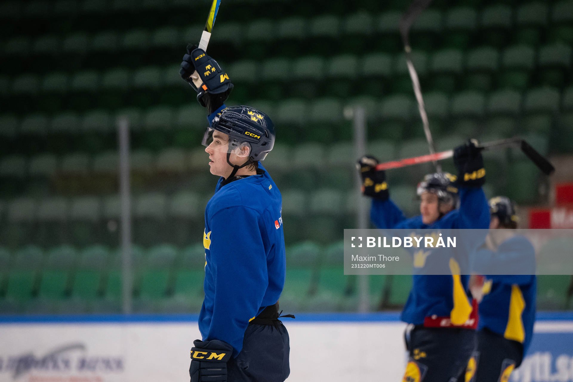 Noah Östlund of the Swedish under-20 national ice hockey