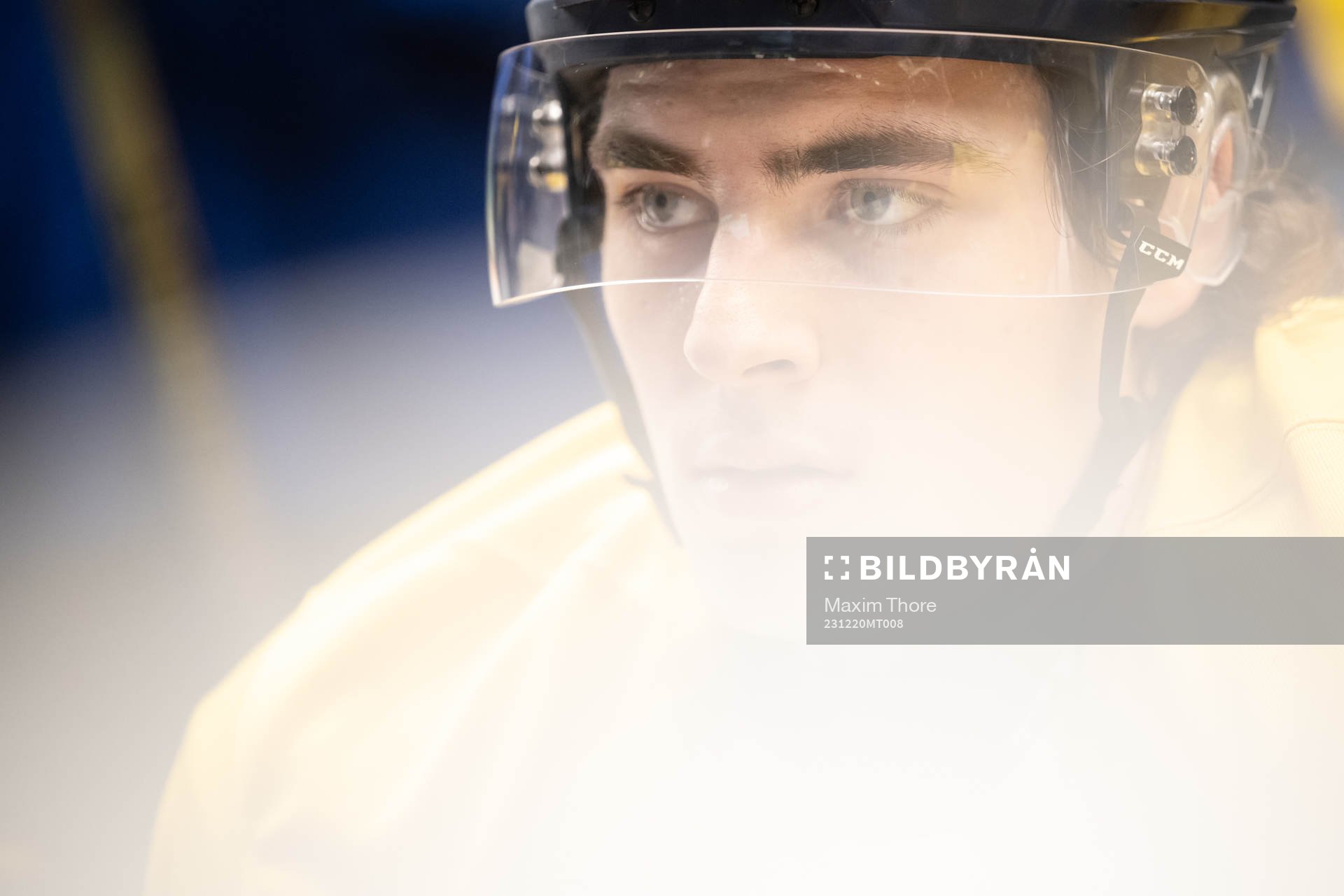 Liam Öhgren of the Swedish under-20 national ice hockey