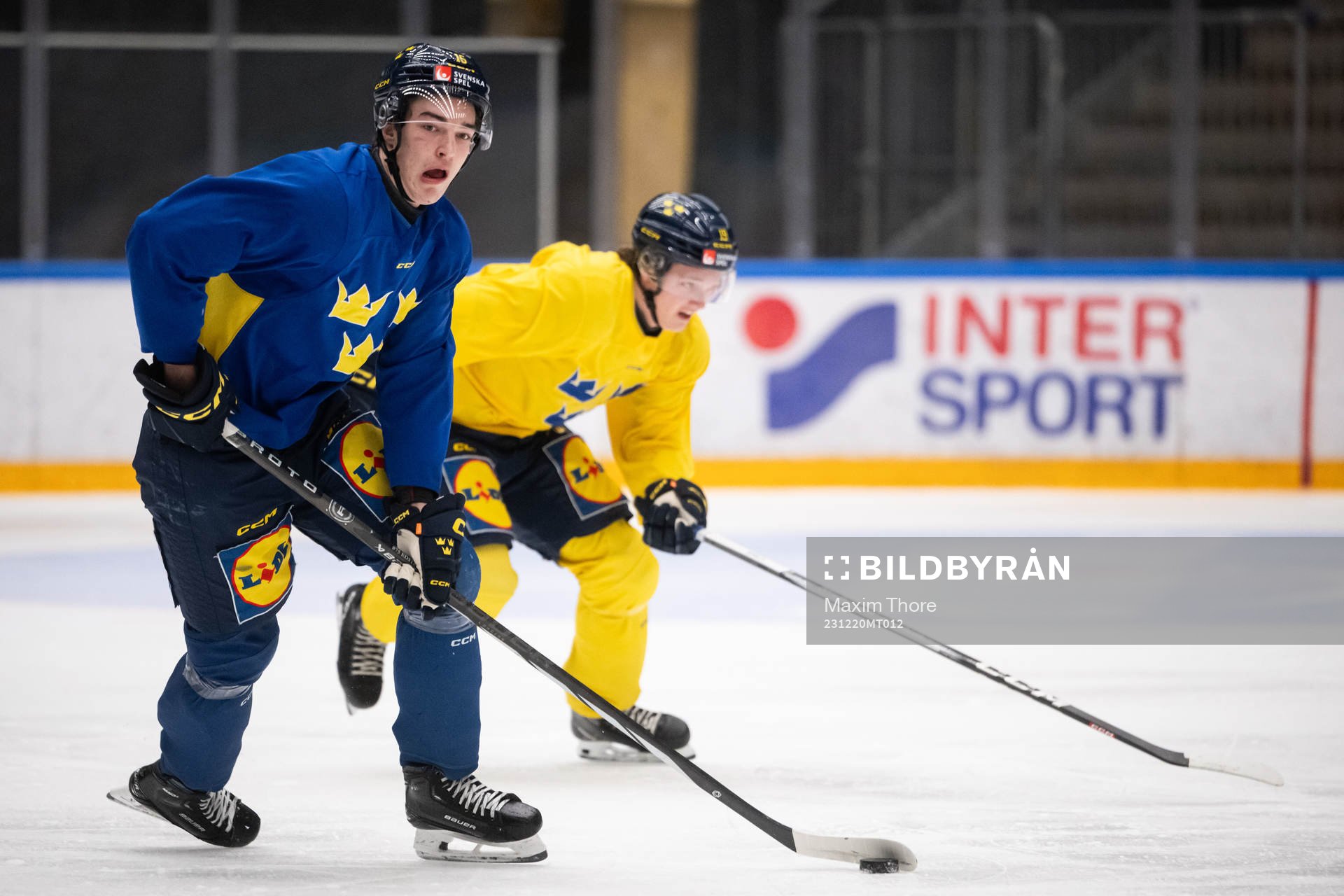 David Edstrom of the Swedish under-20 national ice hockey