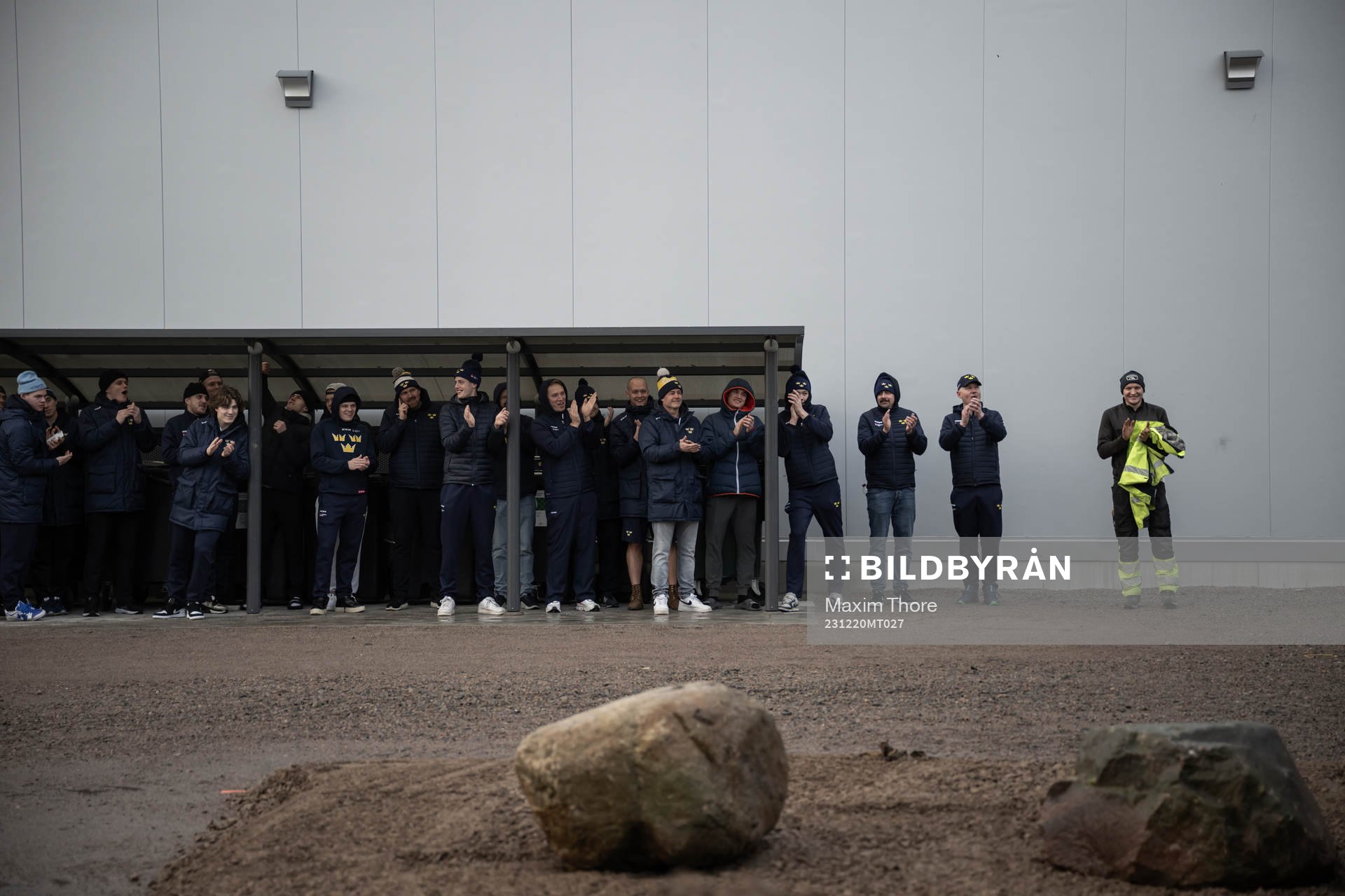 The players of the Swedish under-20 national ice hockey
