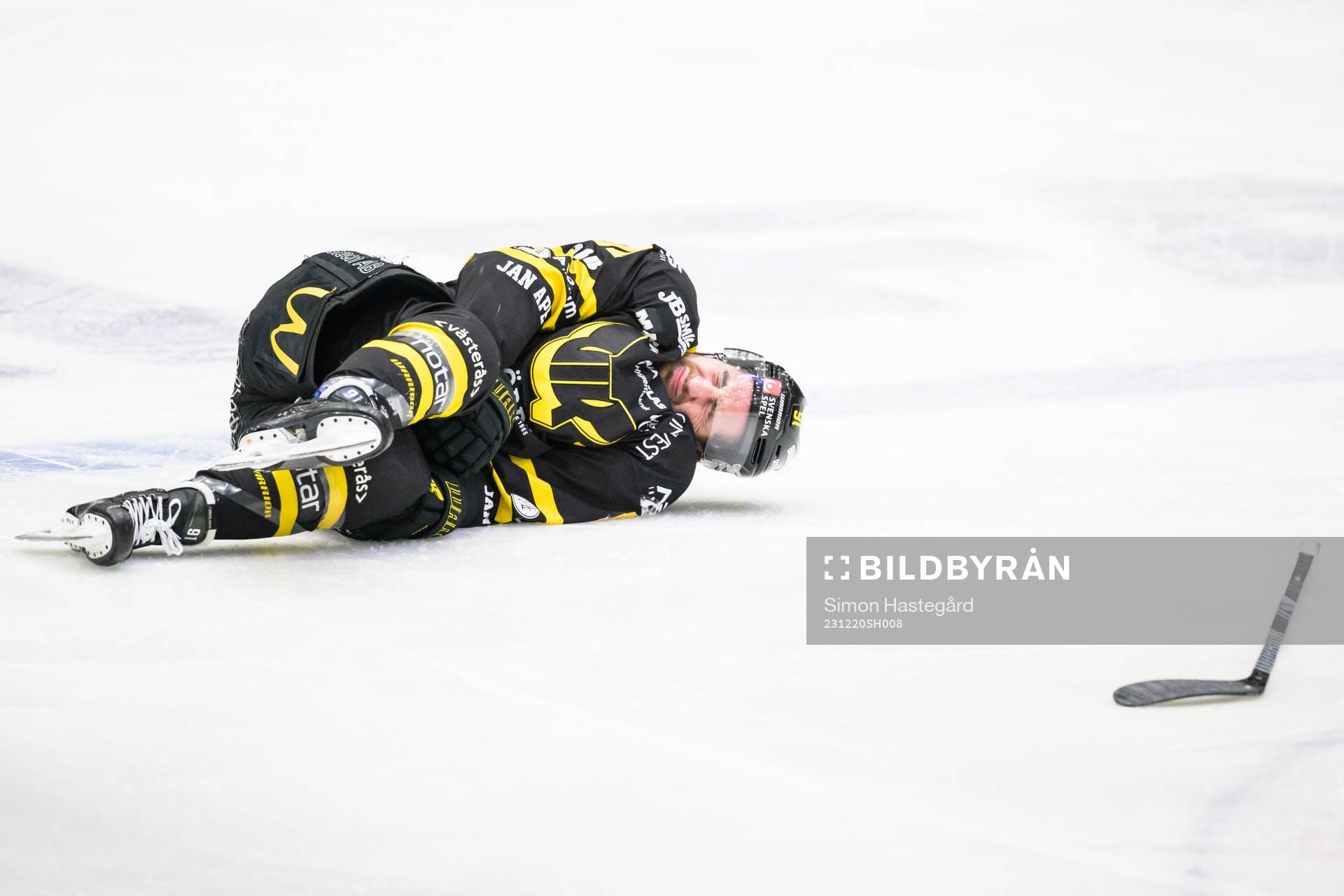 Västerås Nicholas Hutchison har ont