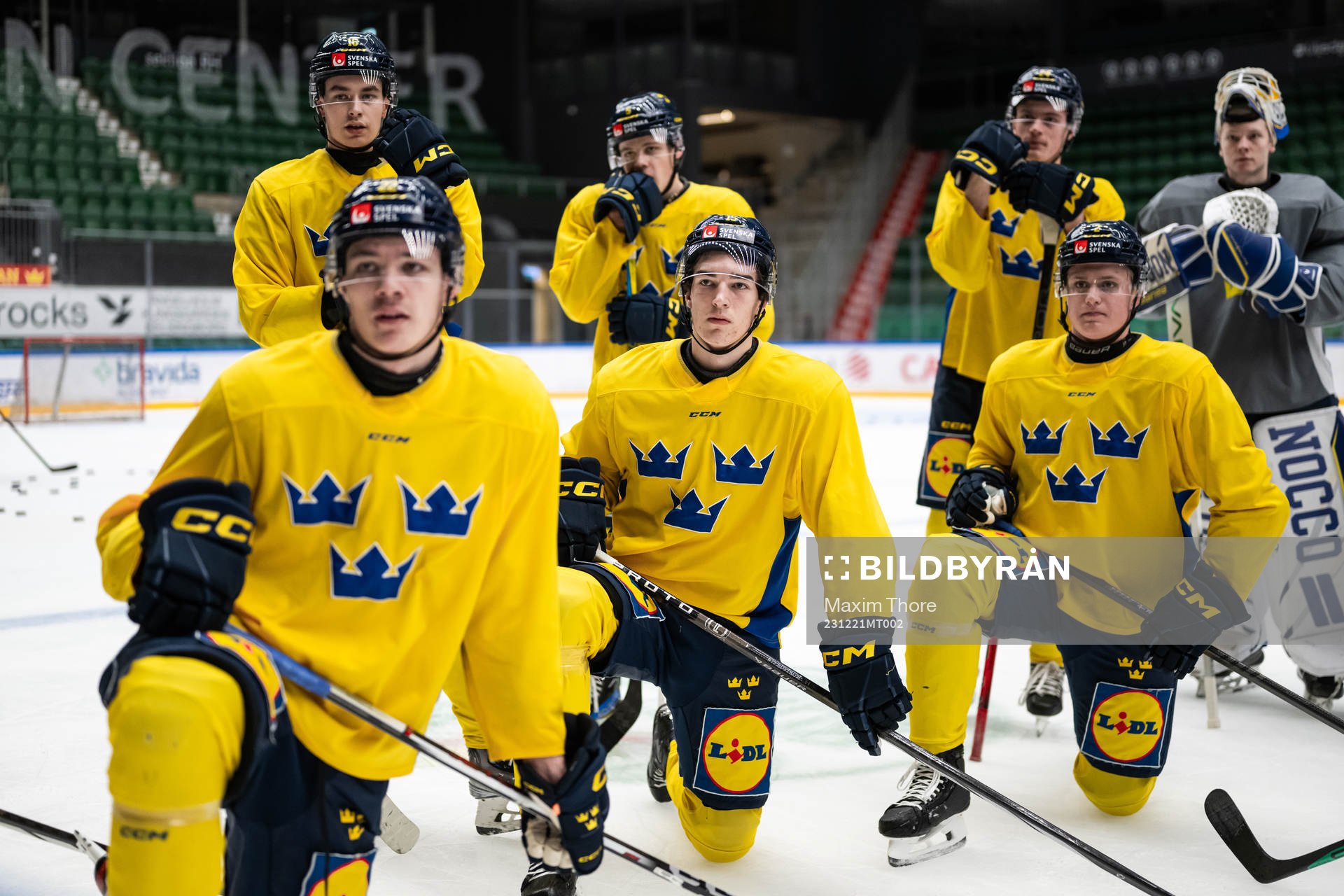 David Edstrom of the Swedish under-20 national ice hockey